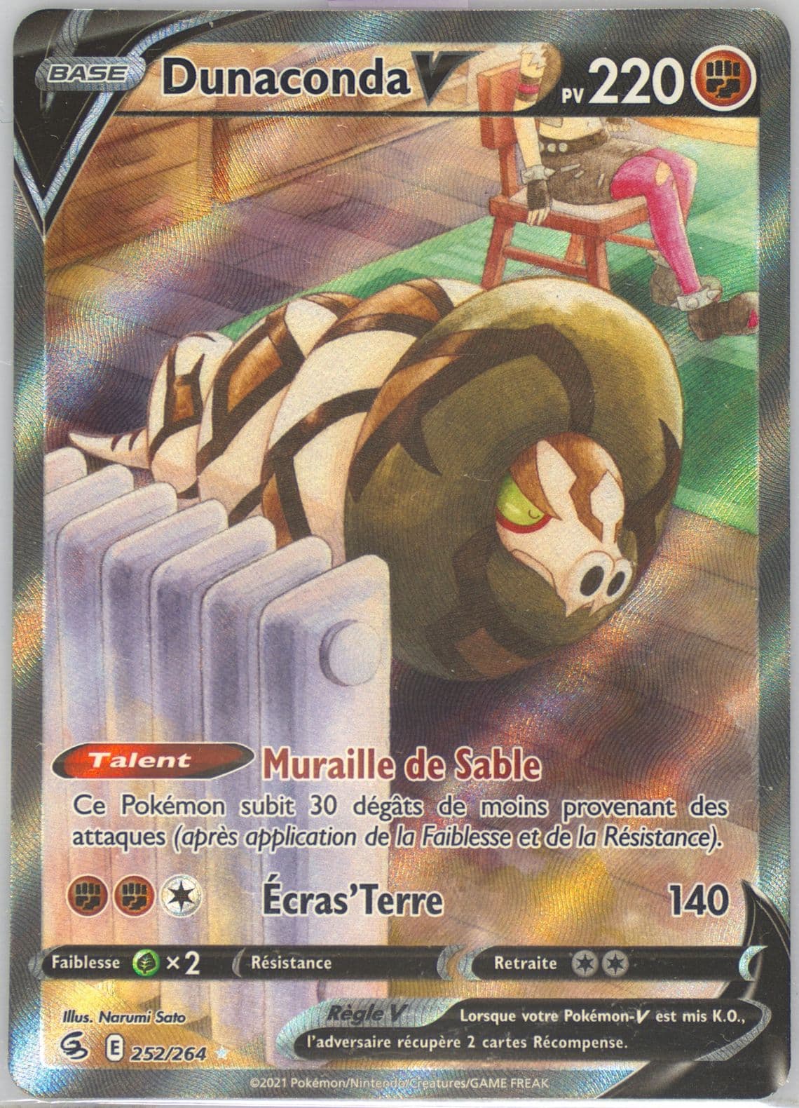 Full Art/Dunaconda V French (252) 2021 Pokemon Sword & Shield Fusion Strike