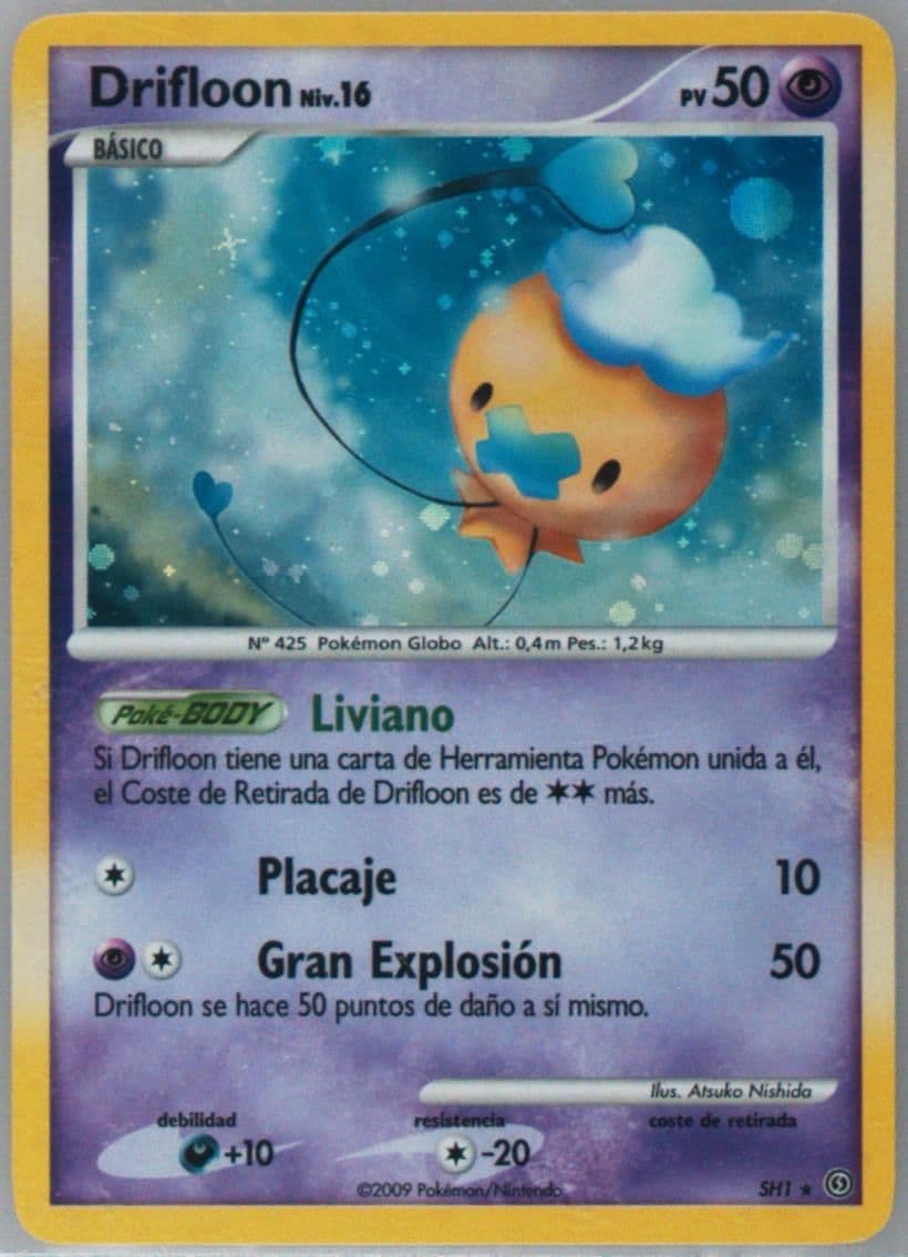 Drifloon-Holo Spanish (SH1) 2008 Pokemon Diamond & Pearl Stormfront