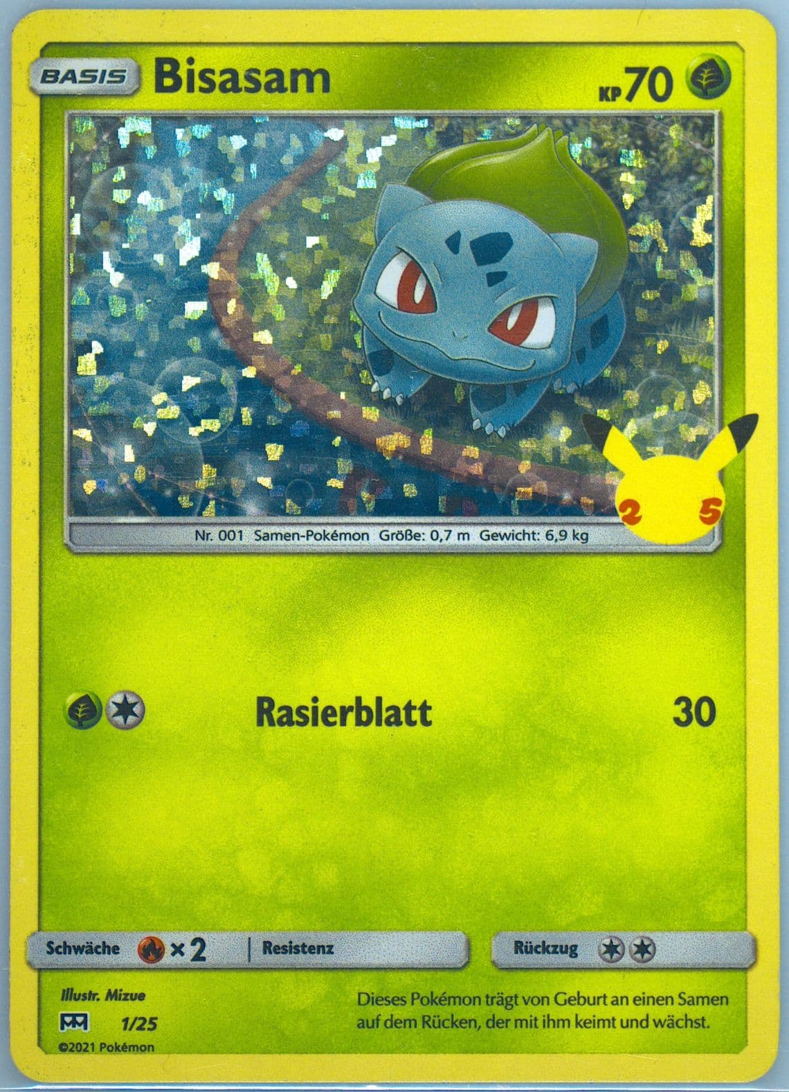 Bisasam-Holo German (1) 2021 Pokemon Mcdonald's Collection