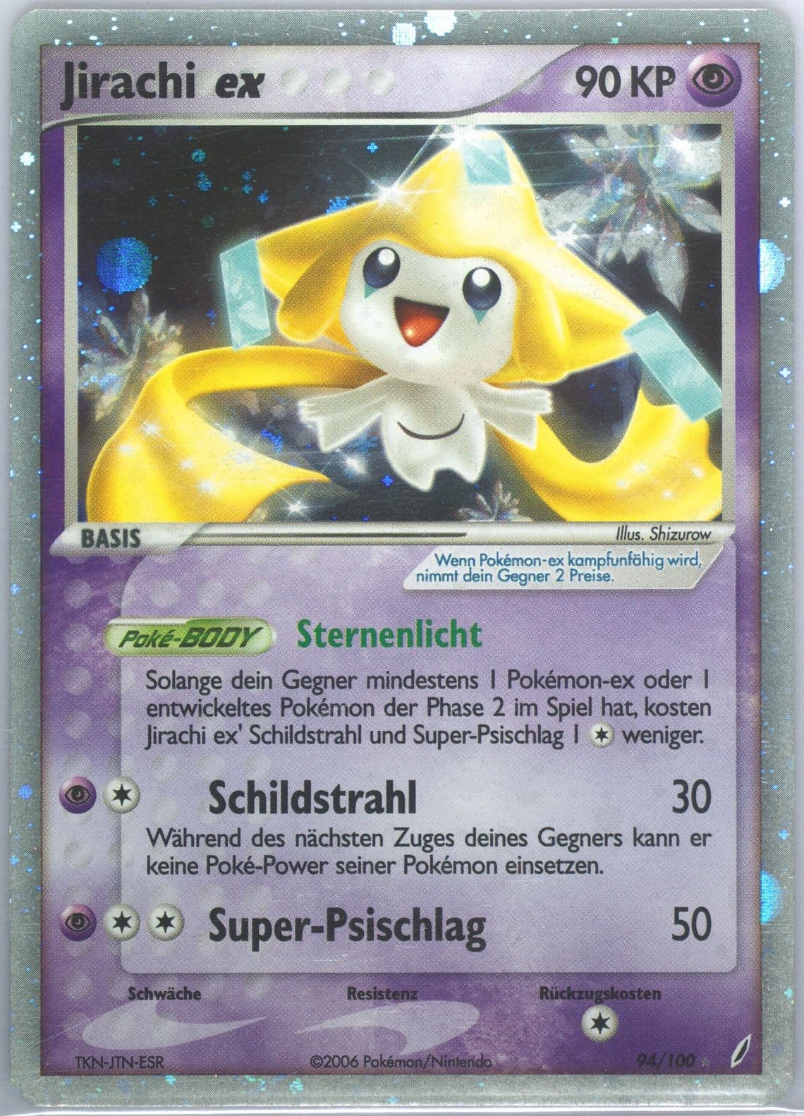 Jirachi EX-Holo German (94) 2006 Pokemon EX Crystal Guardians