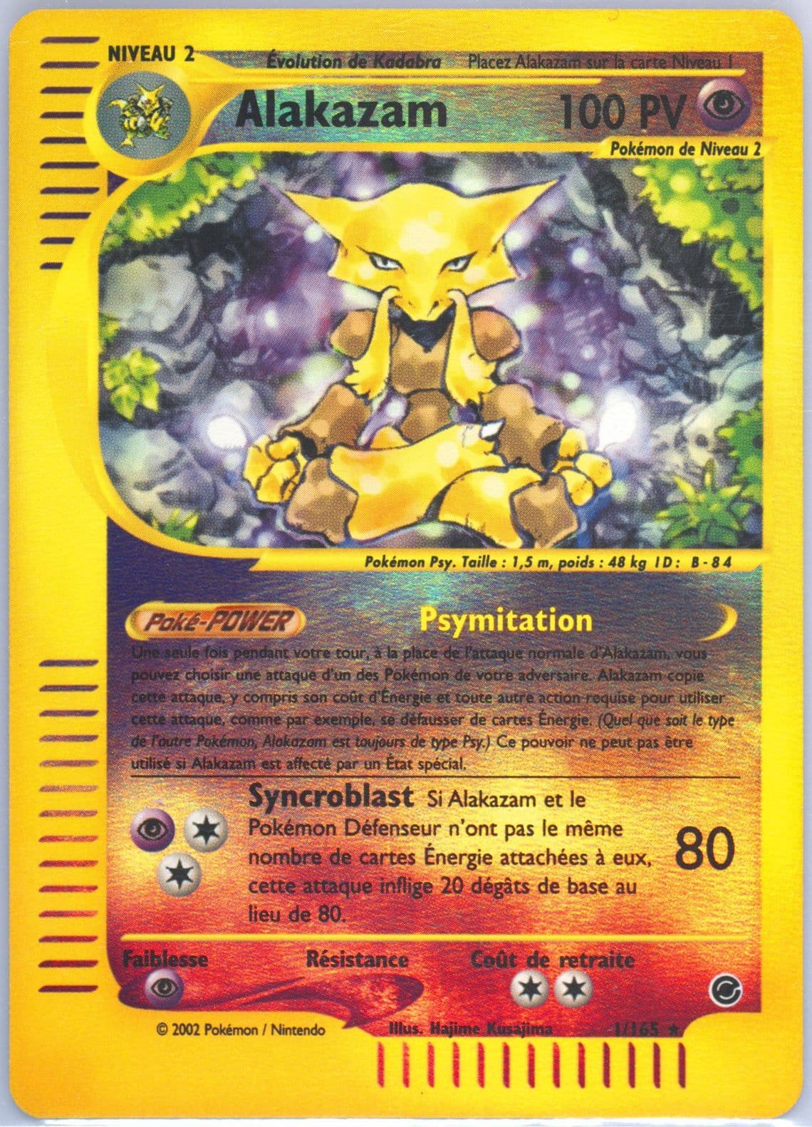 Alakazam-Reverse Foil (1) 2003 Pokemon French Expedition