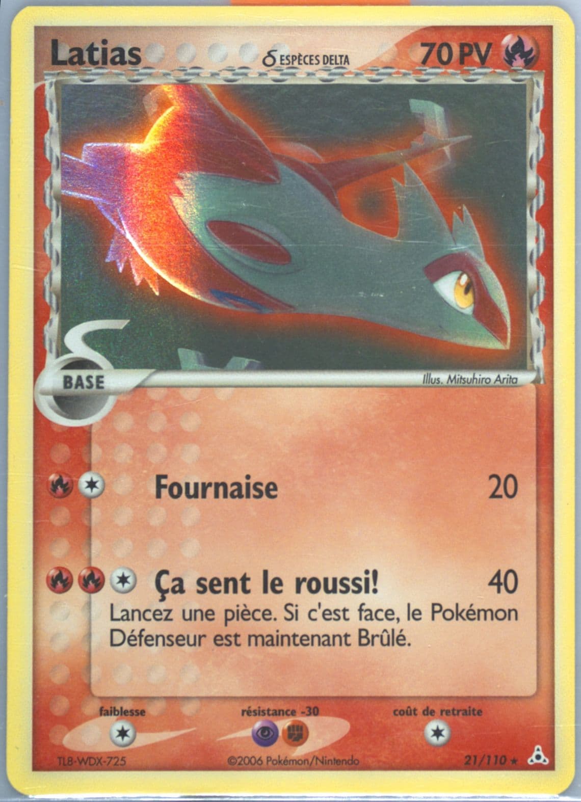 Latias-Holo Firemist Theme Deck-French (21) 2006 Pokemon EX Holon Phantoms