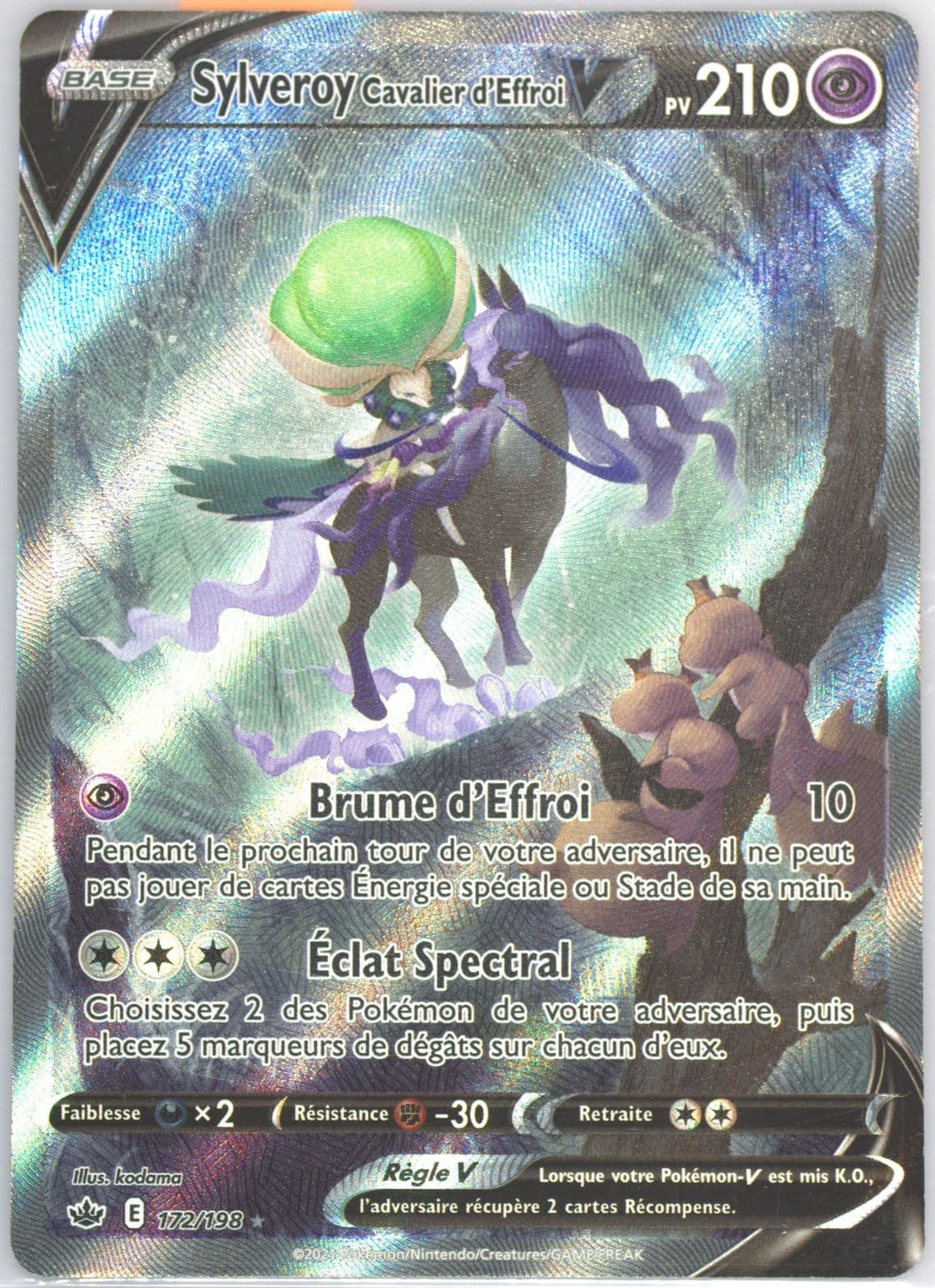 Full Art/Sylveroy Cavalier D'Effroi V French (172) 2021 Pokemon Sword & Shield Chilling Reign