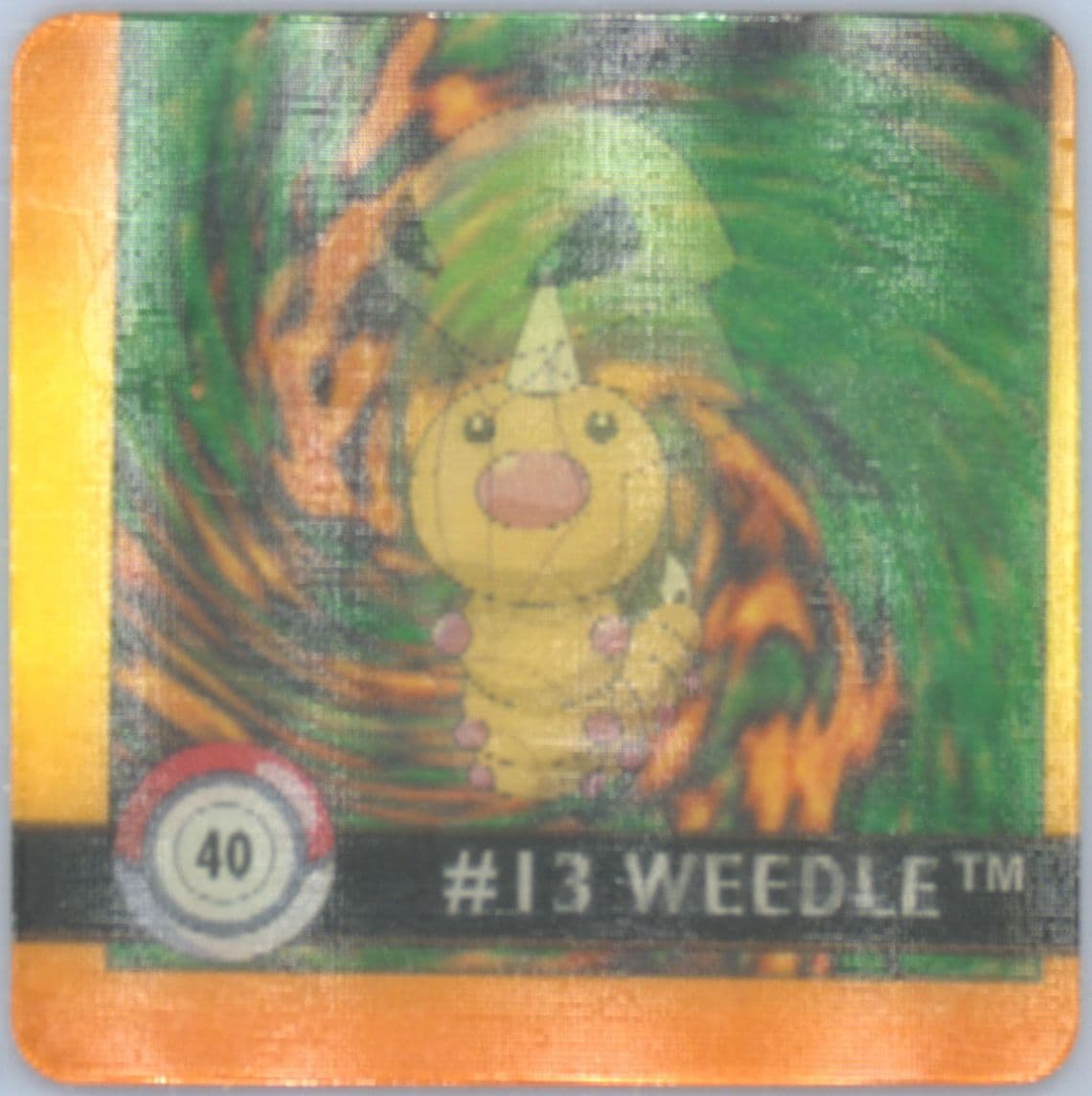 Kakuna/Weedle (40) 1999 Pokemon Action Flipz Premier Edition