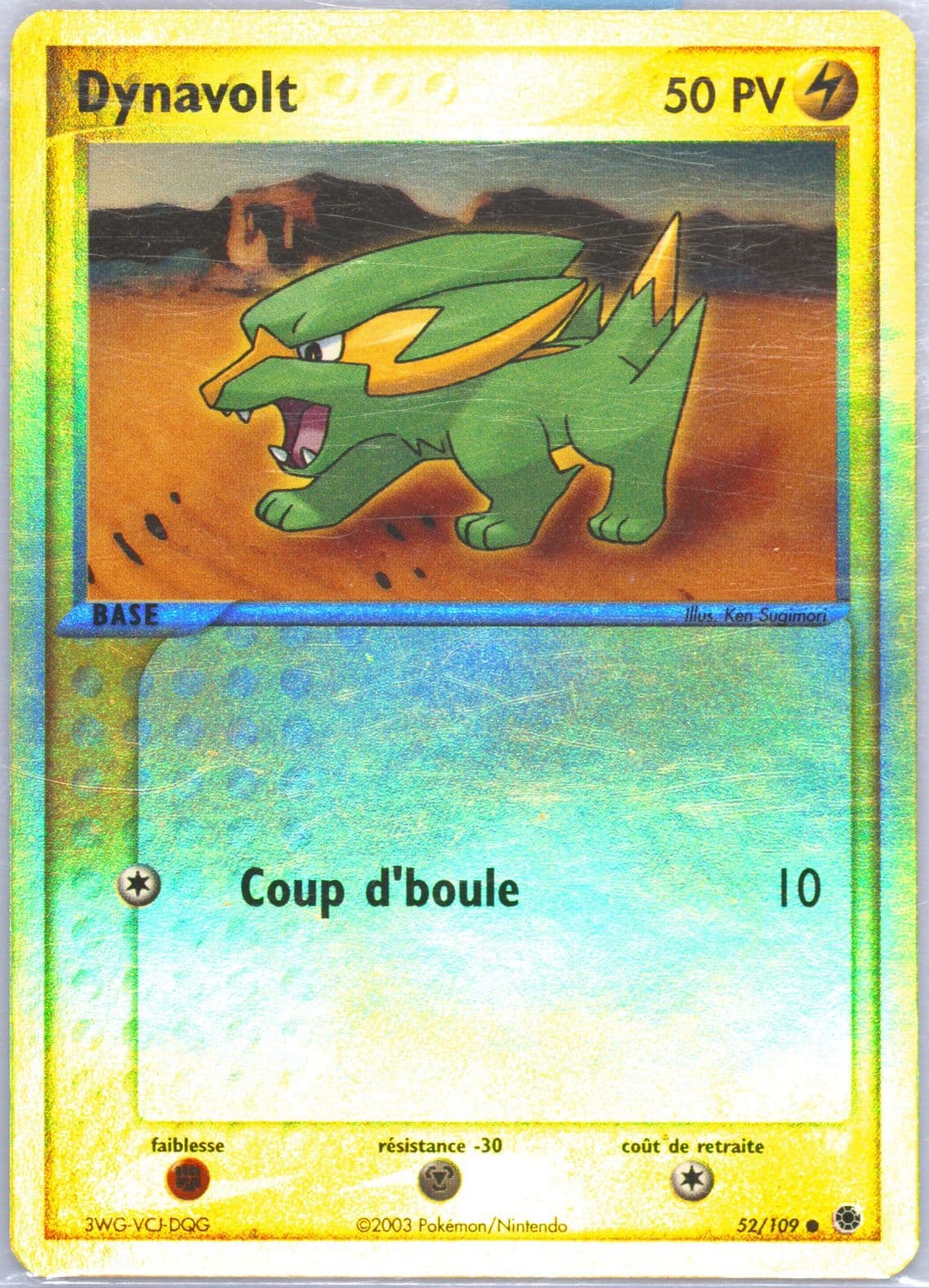 Dynavolt-Reverse Foil French (52) 2003 Pokemon EX Ruby & Sapphire