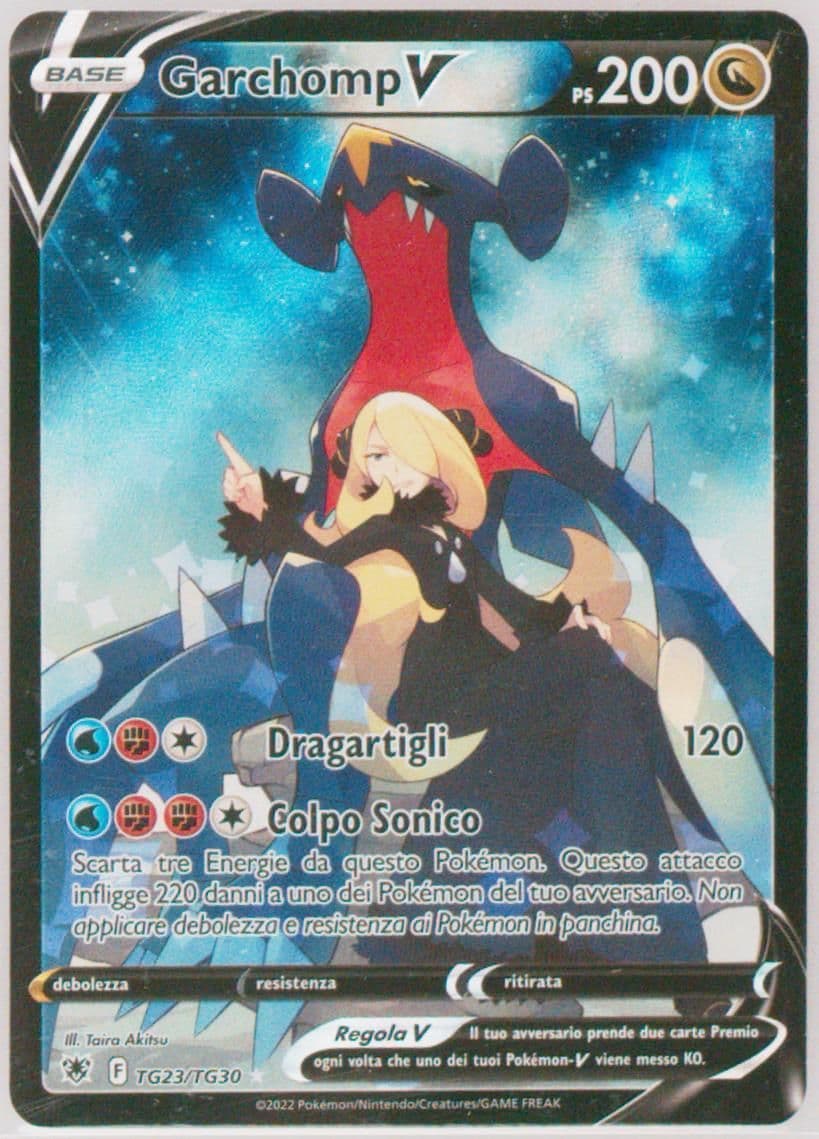 Full Art/Garchomp V Italian (TG23) 2022 Pokemon Sword & Shield Astral Radiance