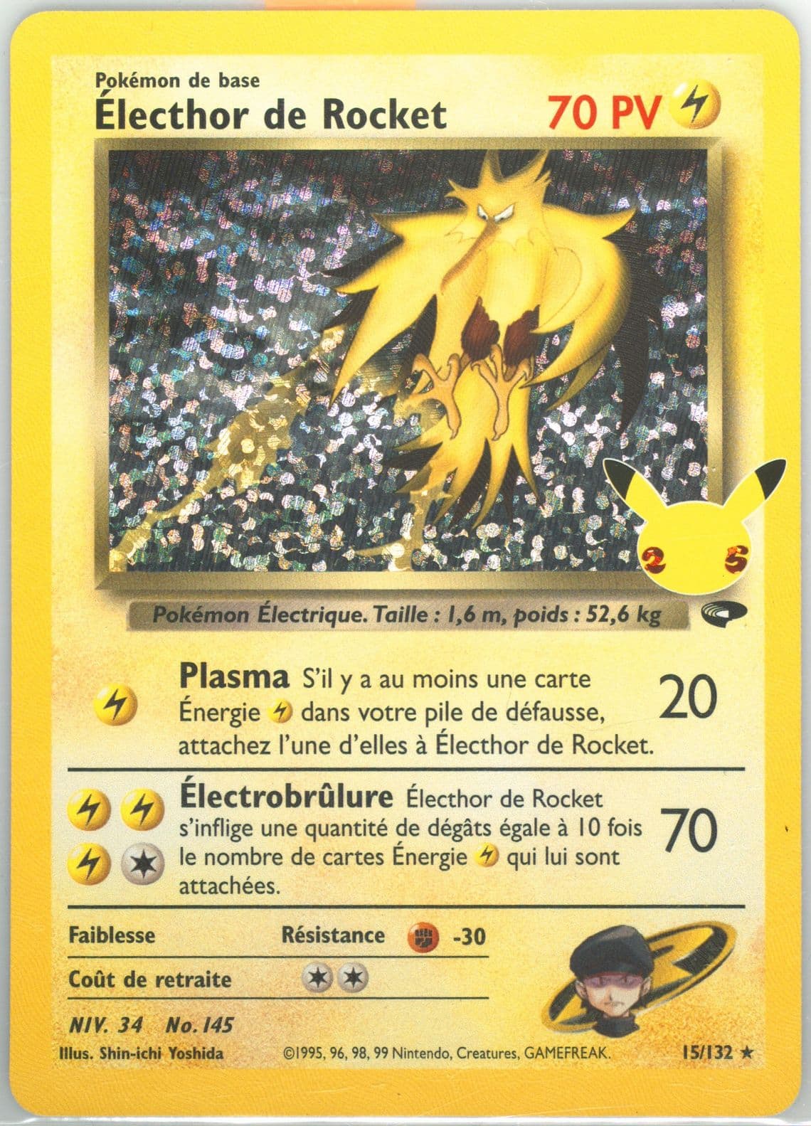 Electhor de Rocket-Holo French (15) 2021 Pokemon Celebrations Classic Collection