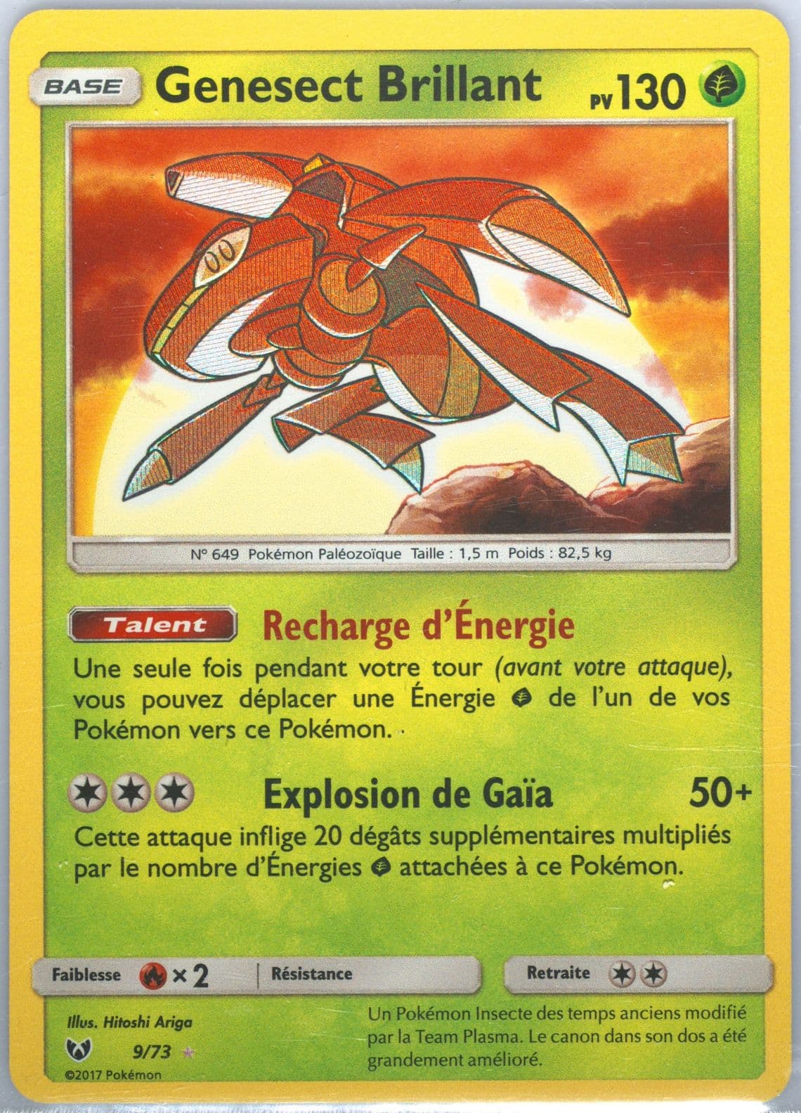 Genesect Brillant-Holo French (9) 2017 Pokemon Sun & Moon Shining Legends