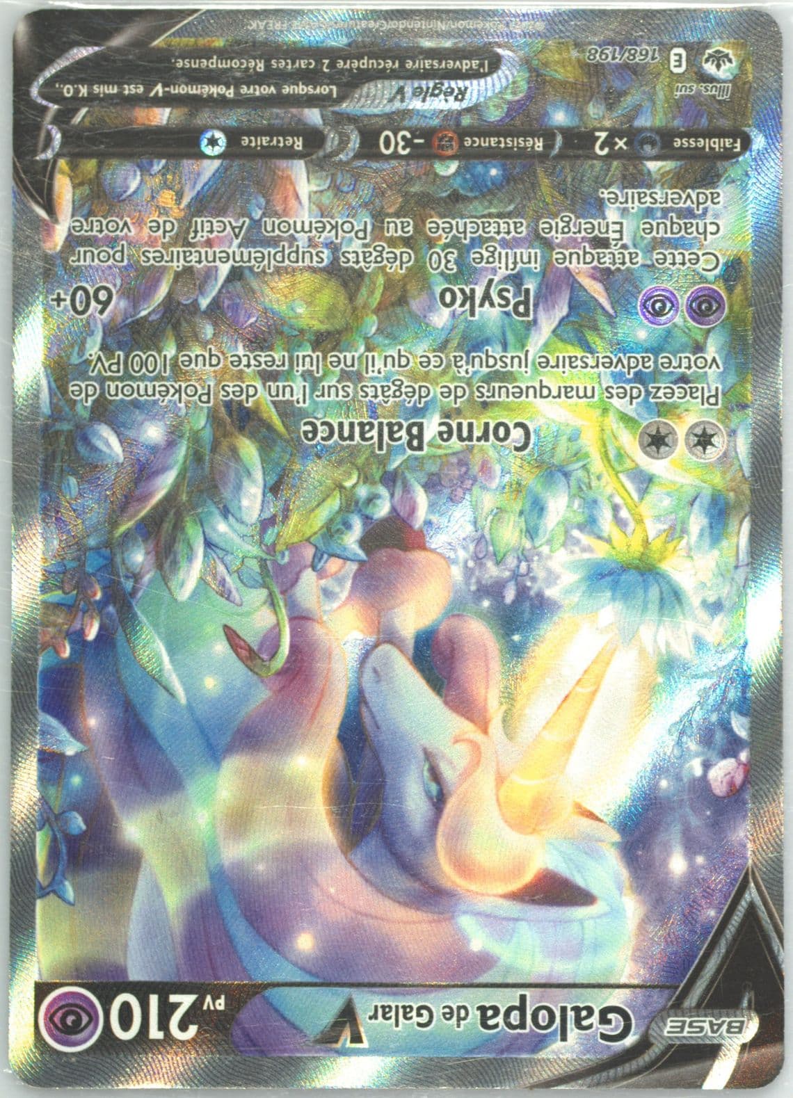 Full Art/Galopa de Galar V French (168) 2021 Pokemon Sword & Shield Chilling Reign