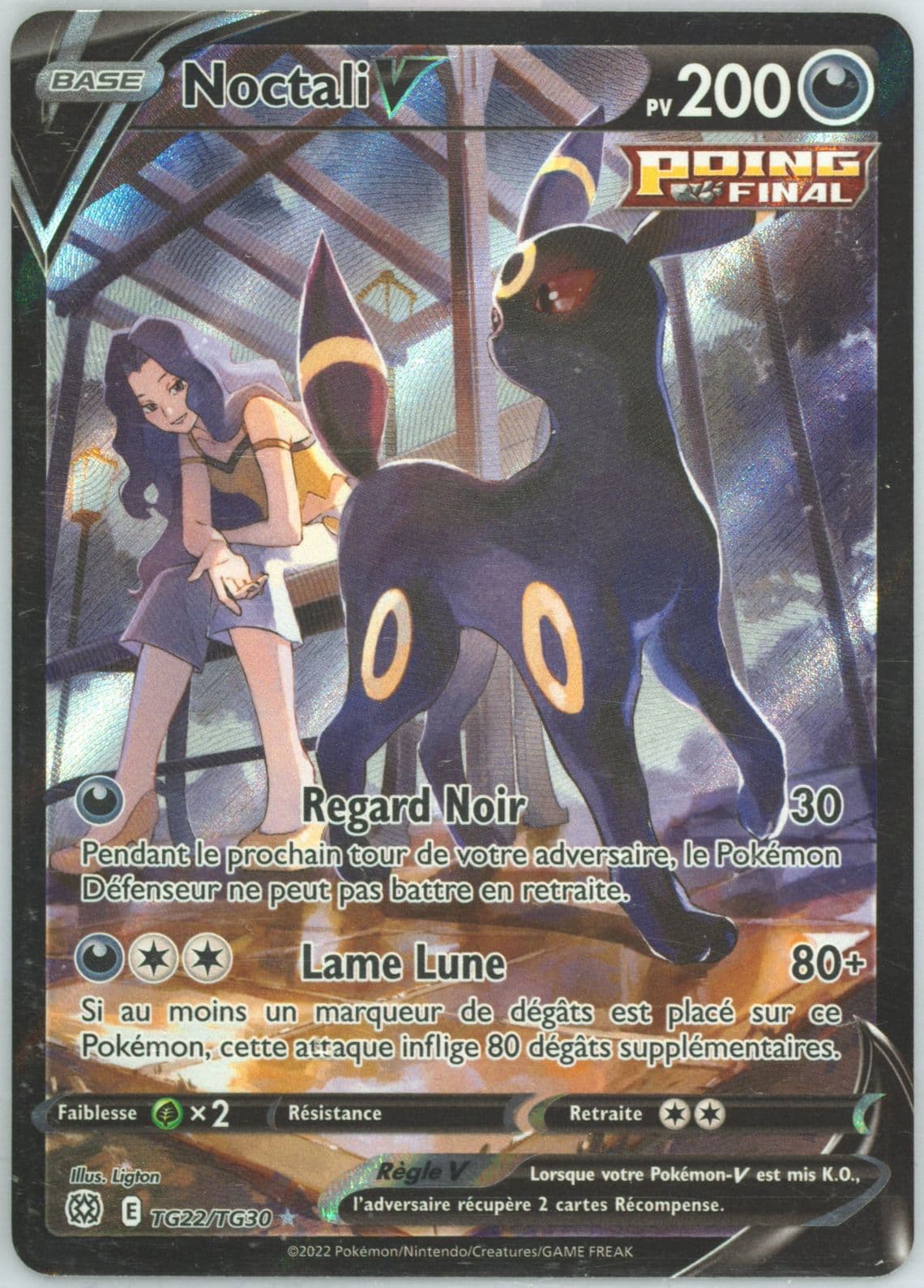 Full Art/Noctali V French (TG22) 2022 Pokemon Sword & Shield Brilliant Stars