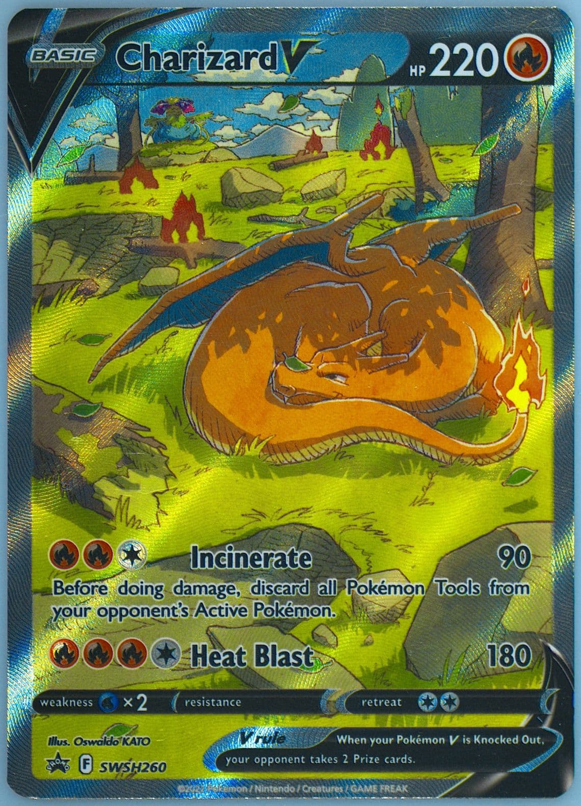 Full Art/Charizard V Sword & Shield Ultra-Premium Collection-Charizard (260) 2022 Pokemon Swsh Black Star Promo