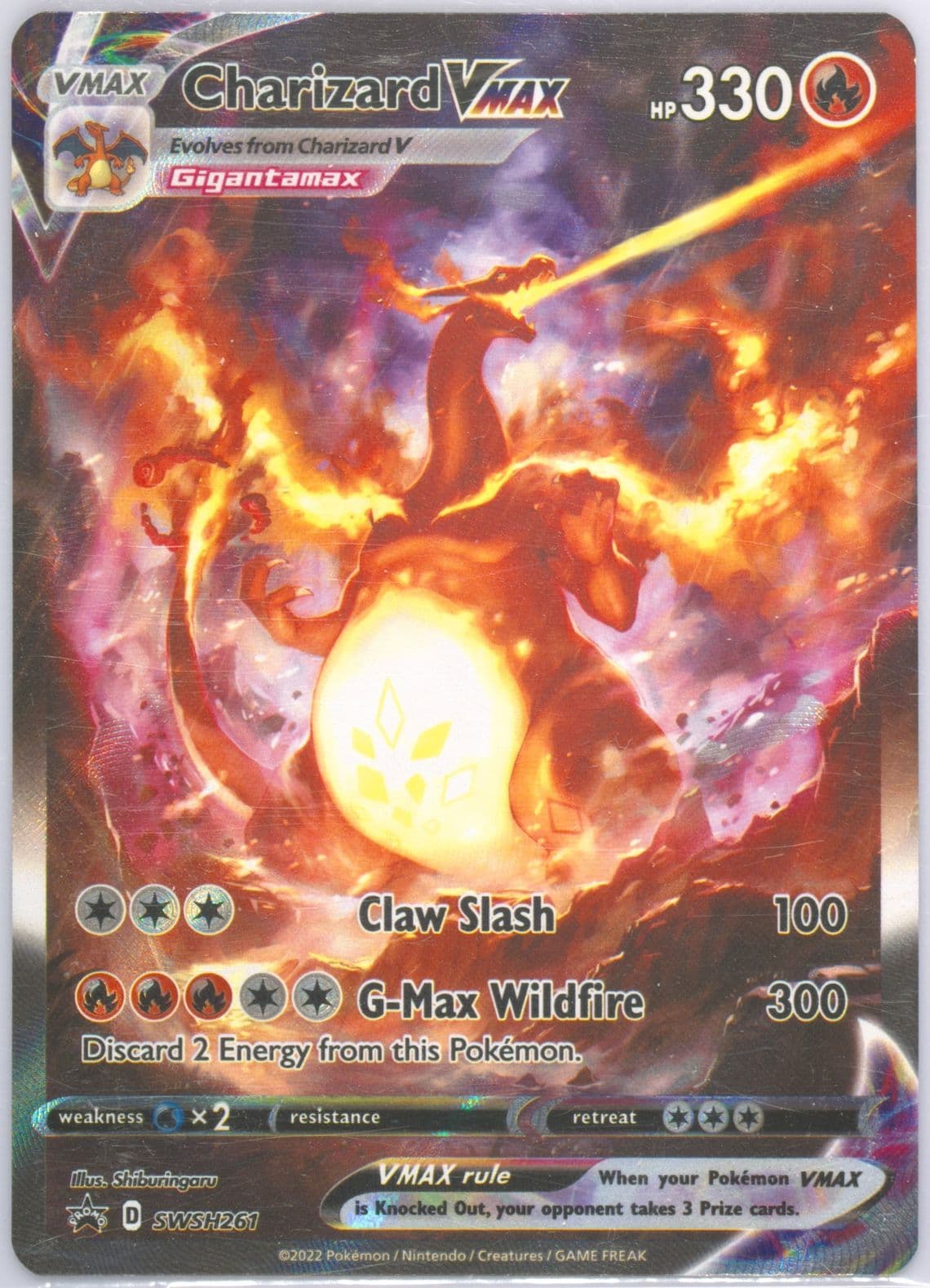 Full Art/Charizard Vmax Sword & Shield Ultra-Premium Collection-Charizard (261) 2022 Pokemon Swsh Black Star Promo