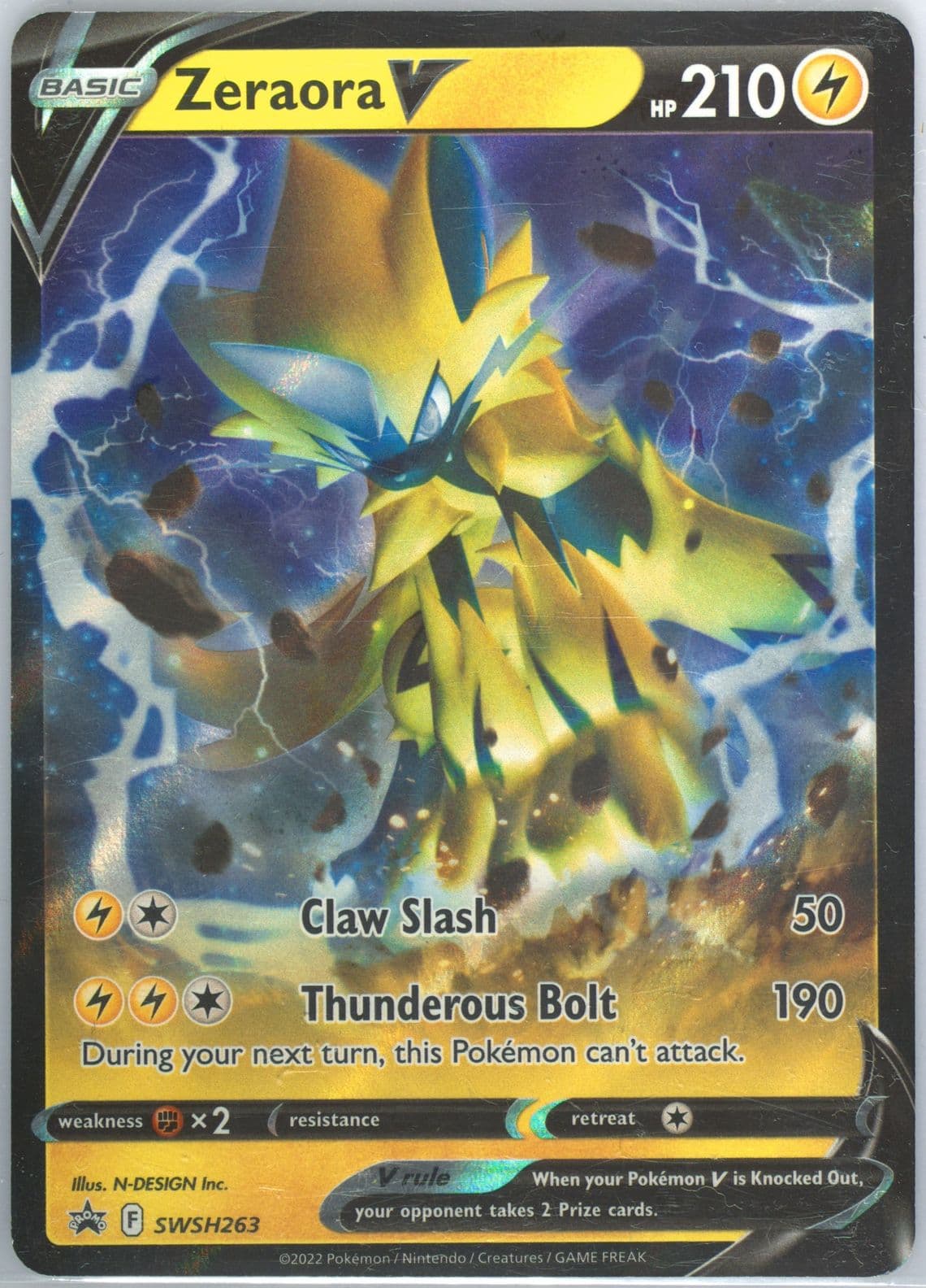 Zeraora V Zeraora V Battle Deck (263) 2022 Pokemon Swsh Black Star Promo