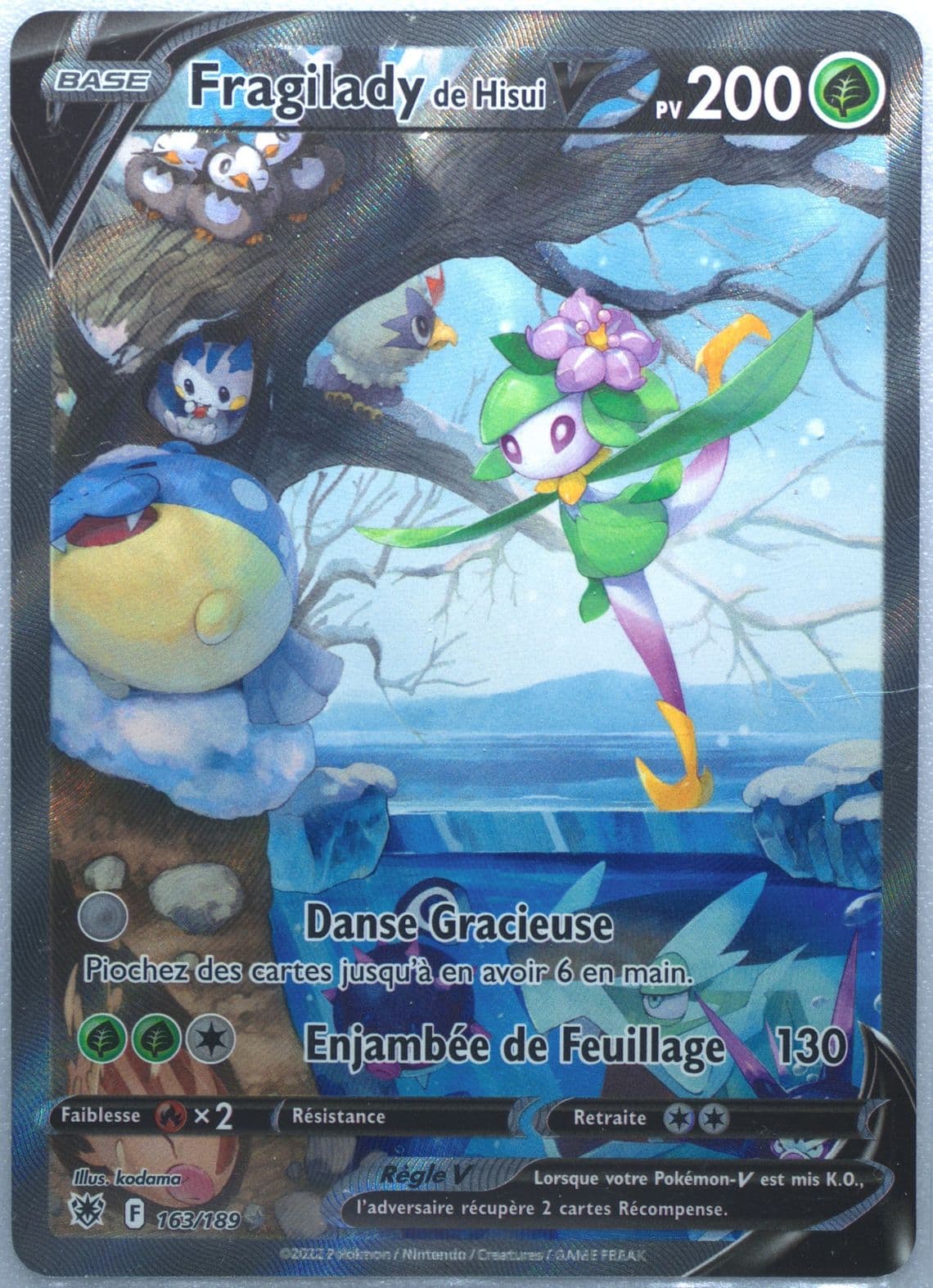 Full Art/Fragilady de Hisui V French (163) 2022 Pokemon Sword & Shield Astral Radiance