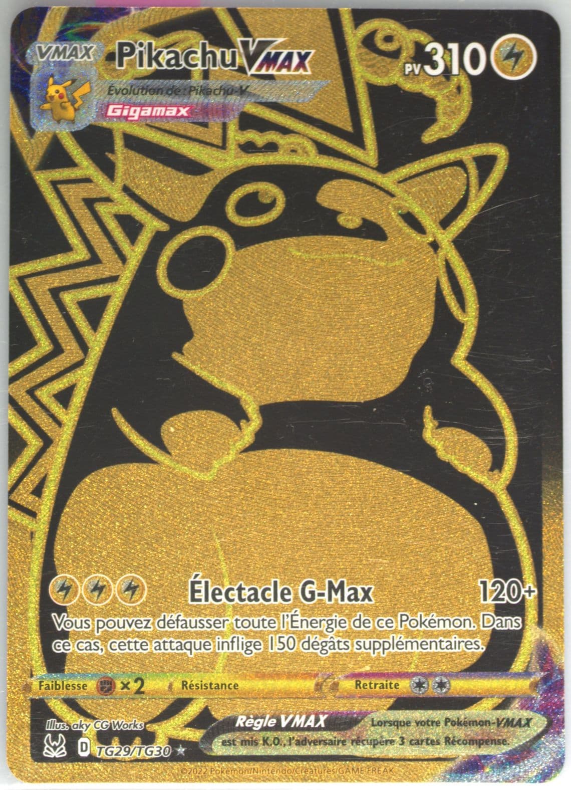 Full Art/Pikachu Vmax French (TG29) 2022 Pokemon Sword & Shield Lost Origin