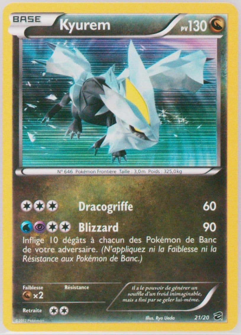 Kyurem-Holo French (21) 2012 Pokemon Black & White Dragon Vault