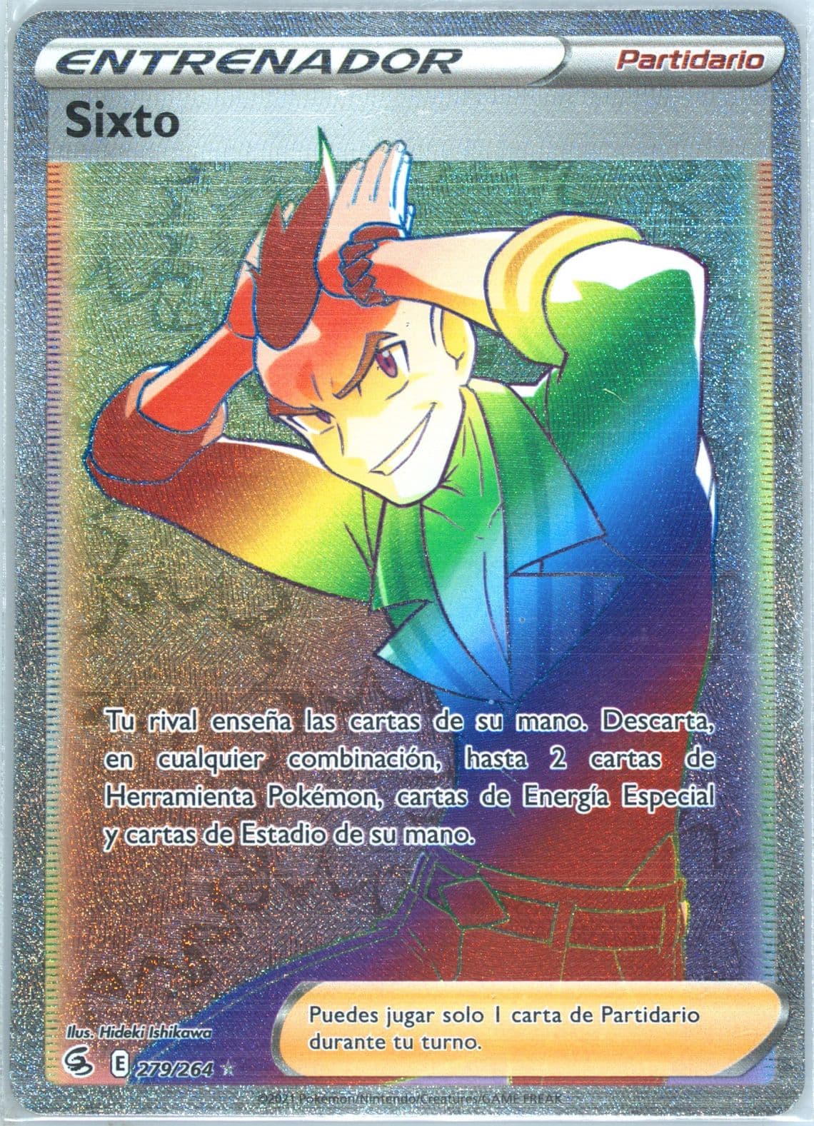 Full Art/Sixto Spanish-Secret (279) 2021 Pokemon Sword & Shield Fusion Strike