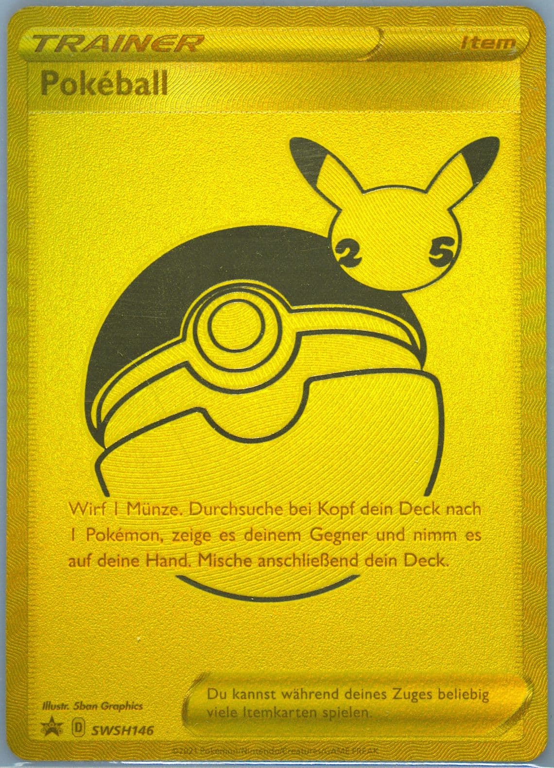 Full Art/Poke Ball Celebrations Ultra-Premium Collection-German (146) 2021 Pokemon Swsh Black Star Promo