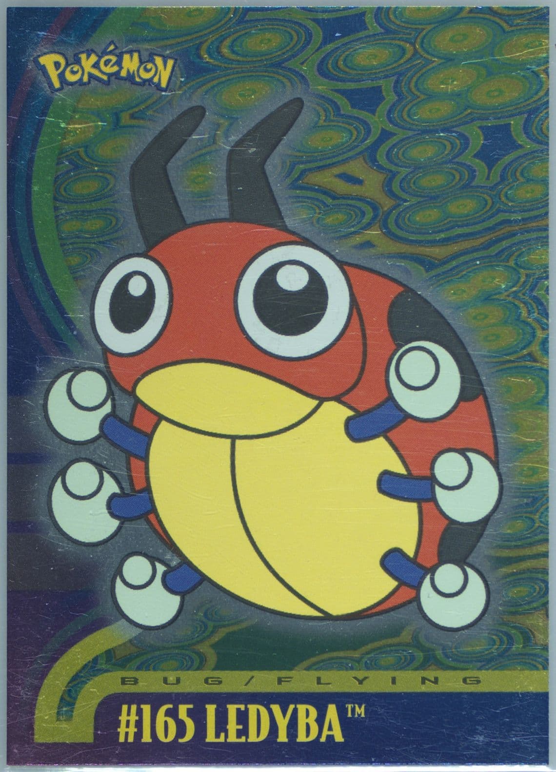 Ledyba Foil (165) 2001 Topps Pokemon Johto Series 1