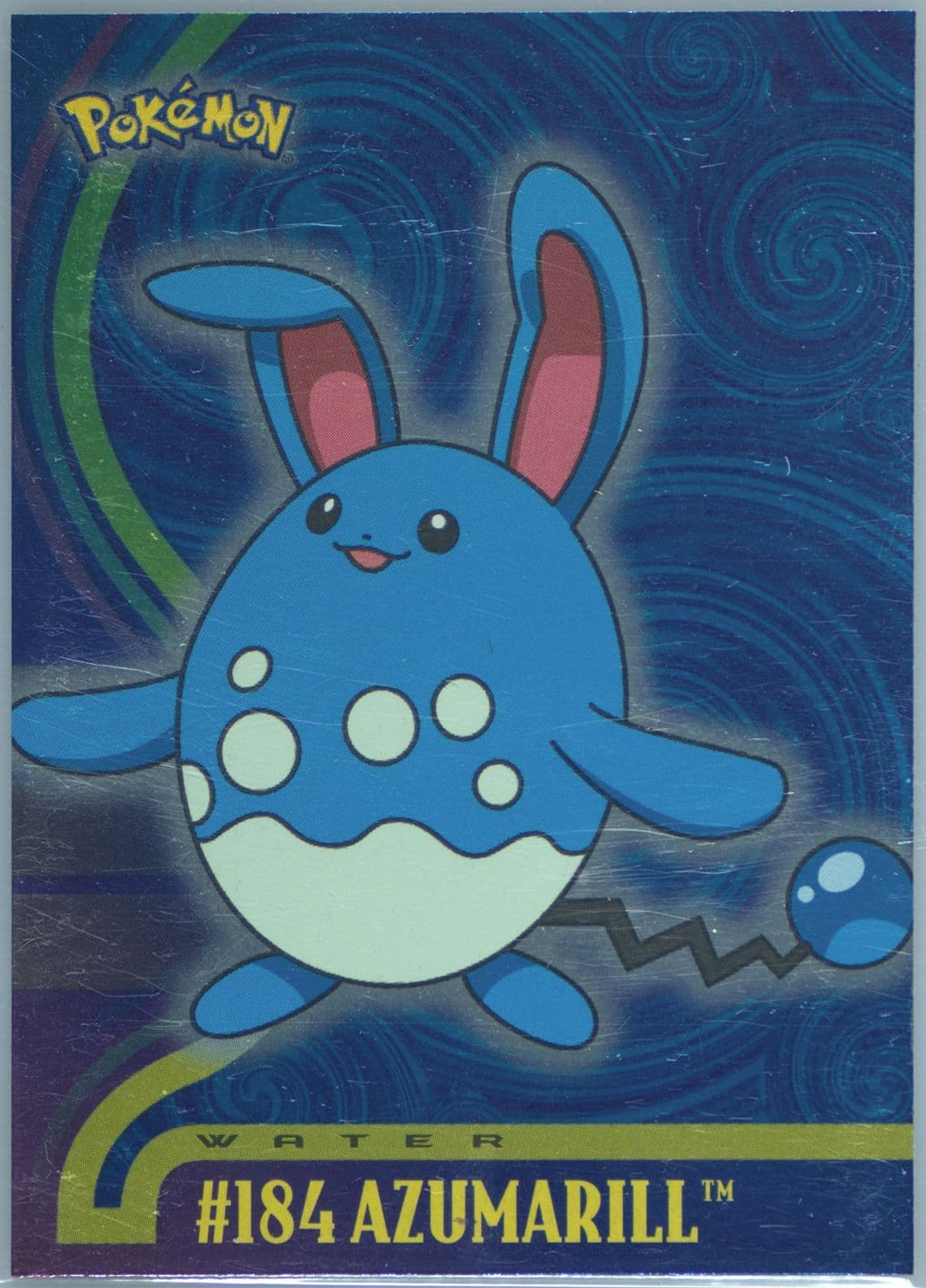 Azumarill Foil (184) 2001 Topps Pokemon Johto Series 1