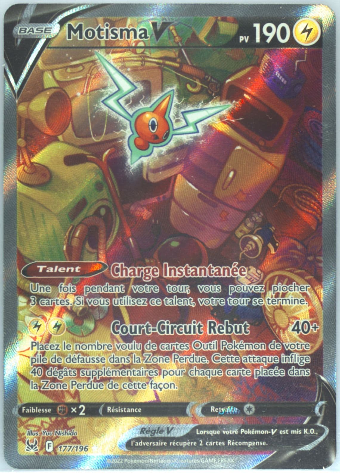 Full Art/Motisma V French (177) 2022 Pokemon Sword & Shield Lost Origin