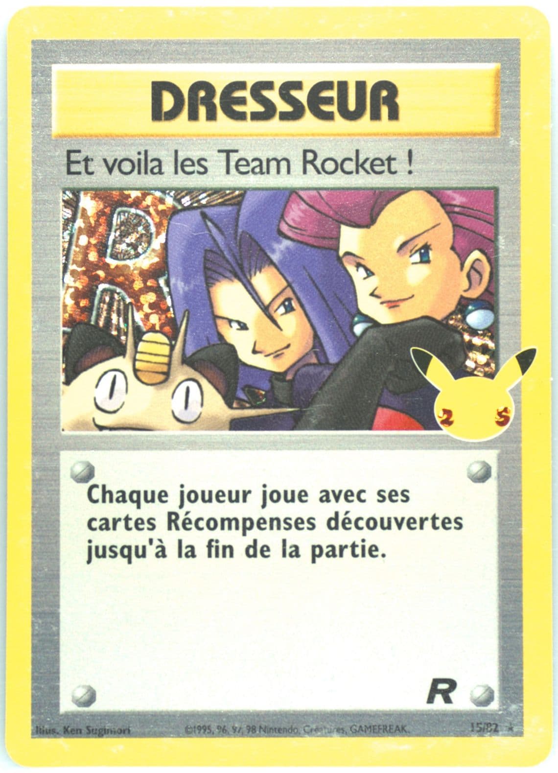ET Voila Les Team Rocket!-Holo French (15) 2021 Pokemon Celebrations Classic Collection