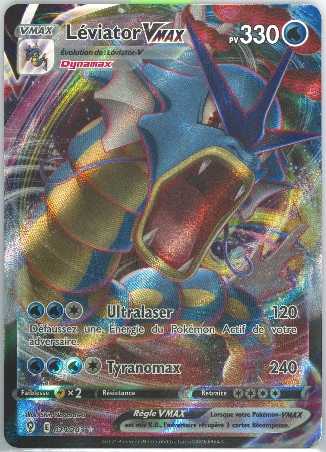 Full Art/Leviator Vmax French (029) 2021 Pokemon Sword & Shield Evolving Skies