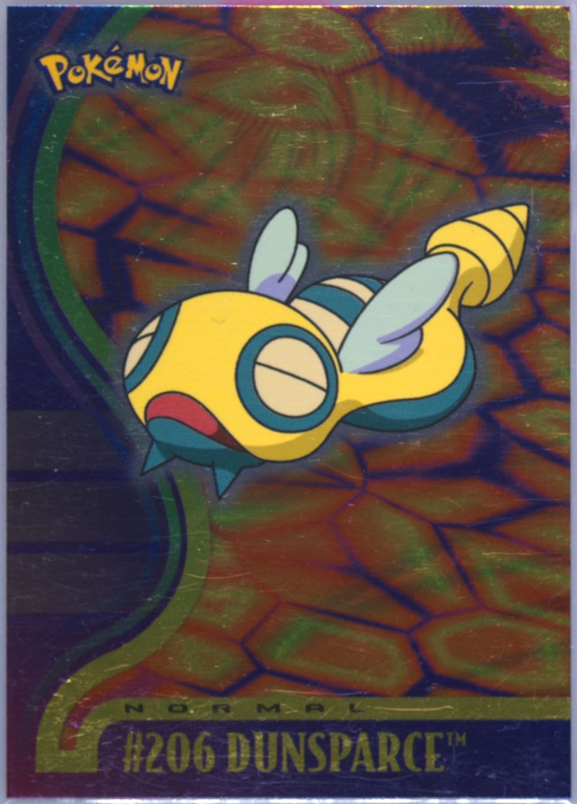 Dunsparce Foil (206) 2001 Topps Pokemon Johto League Champions