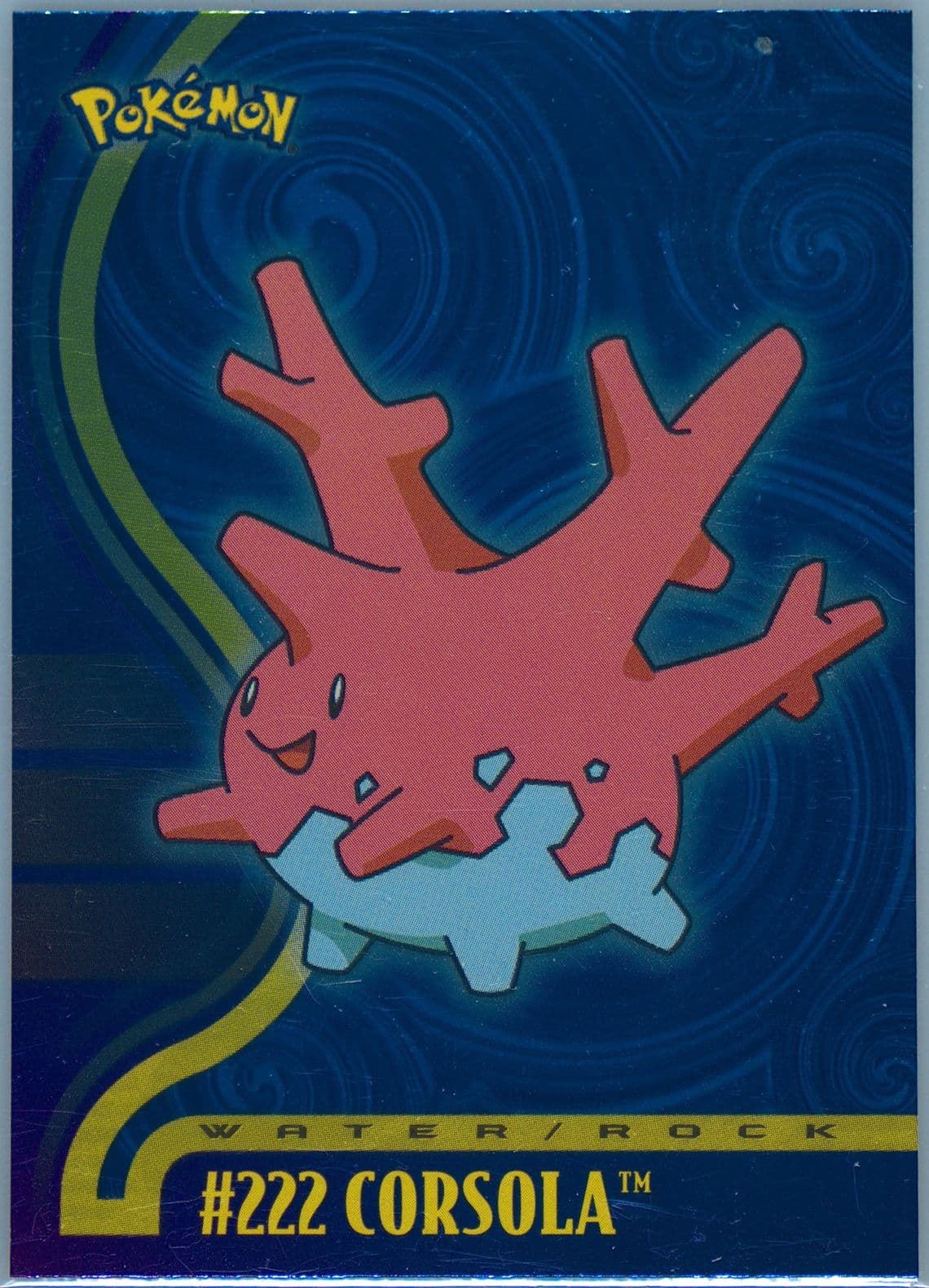 Corsola Foil (222) 2001 Topps Pokemon Johto League Champions