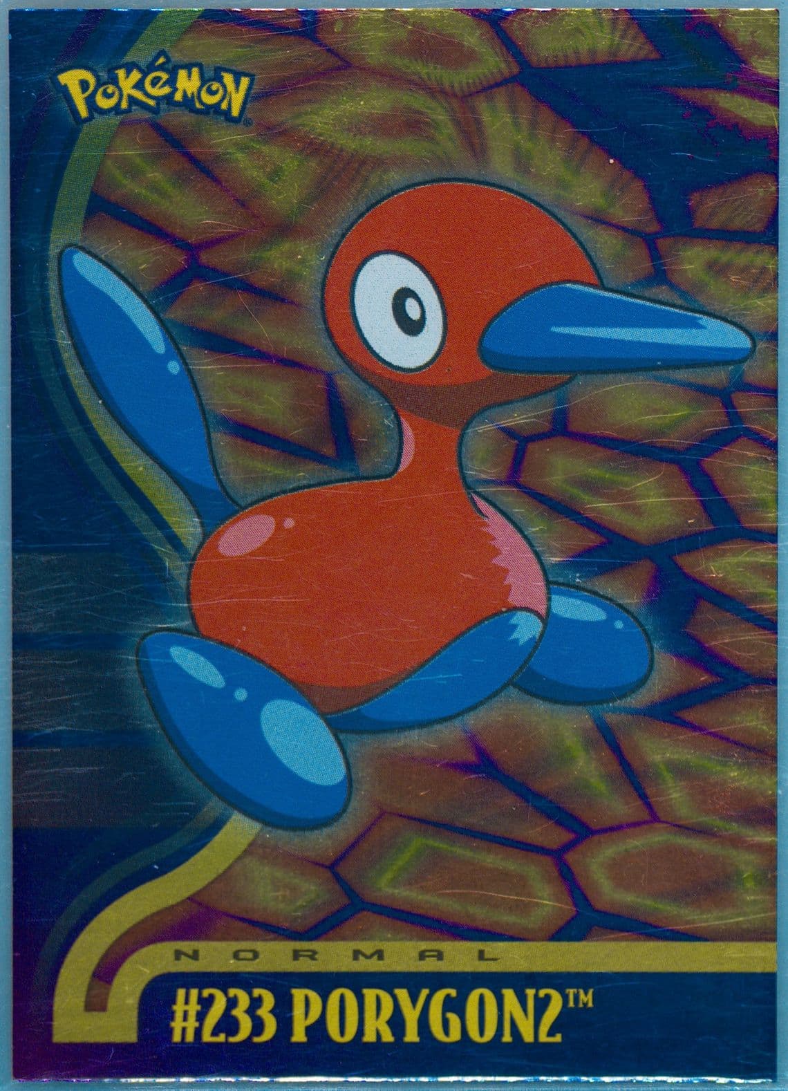 PORYGON2 Foil (233) 2001 Topps Pokemon Johto League Champions