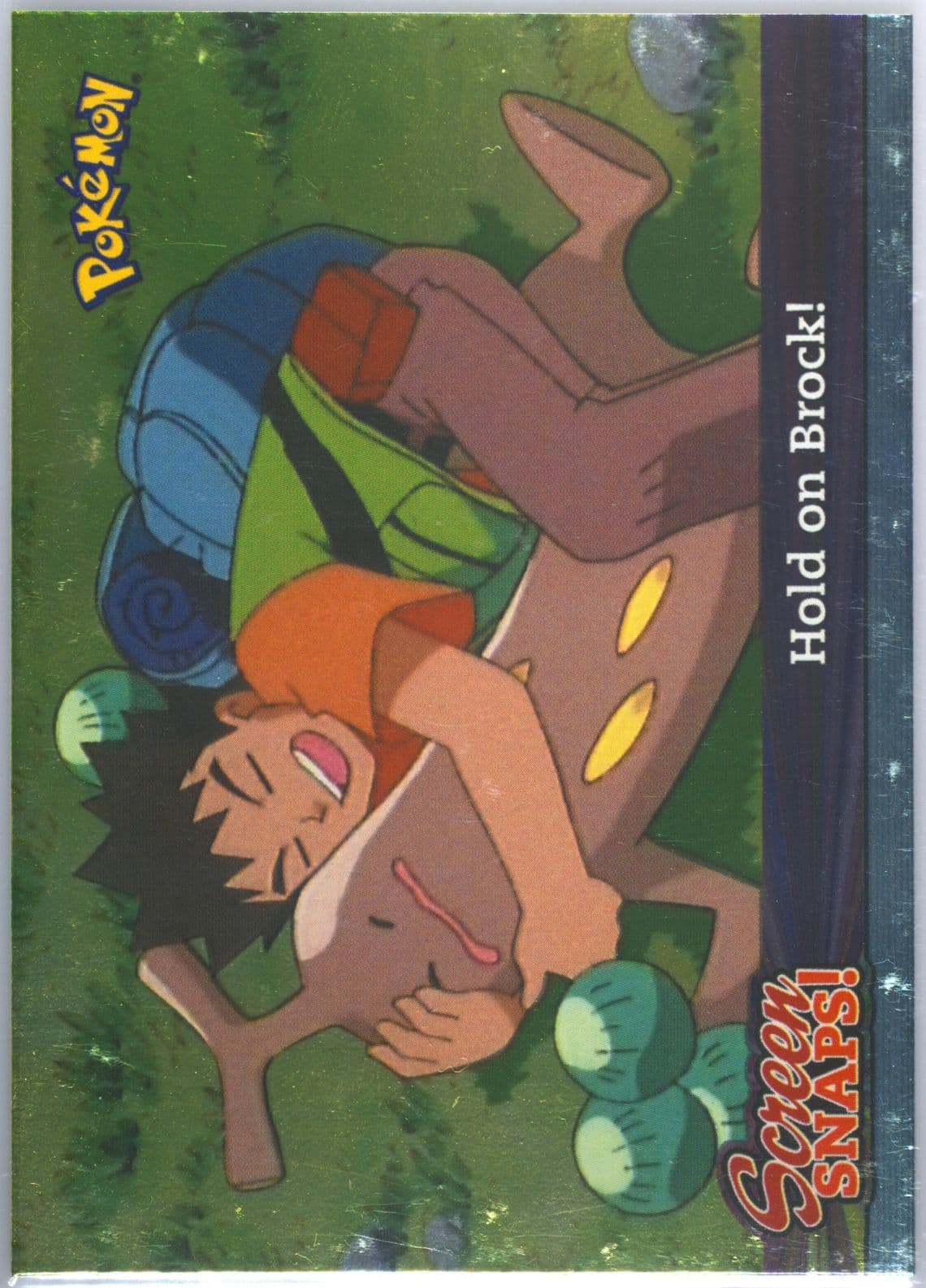 Hold on Brock! Foil (05) 2001 Topps Pokemon Johto League Champions Episode Cards