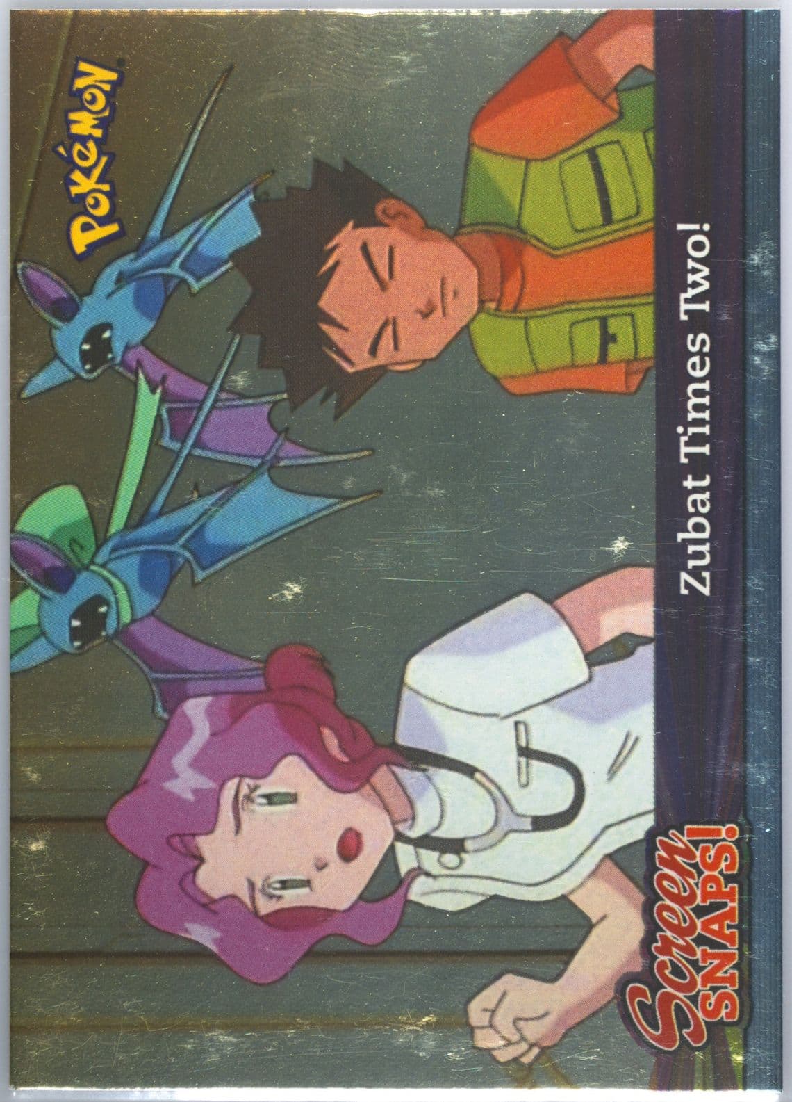 Zubat Times Two! Foil (08) 2001 Topps Pokemon Johto League Champions Episode Cards