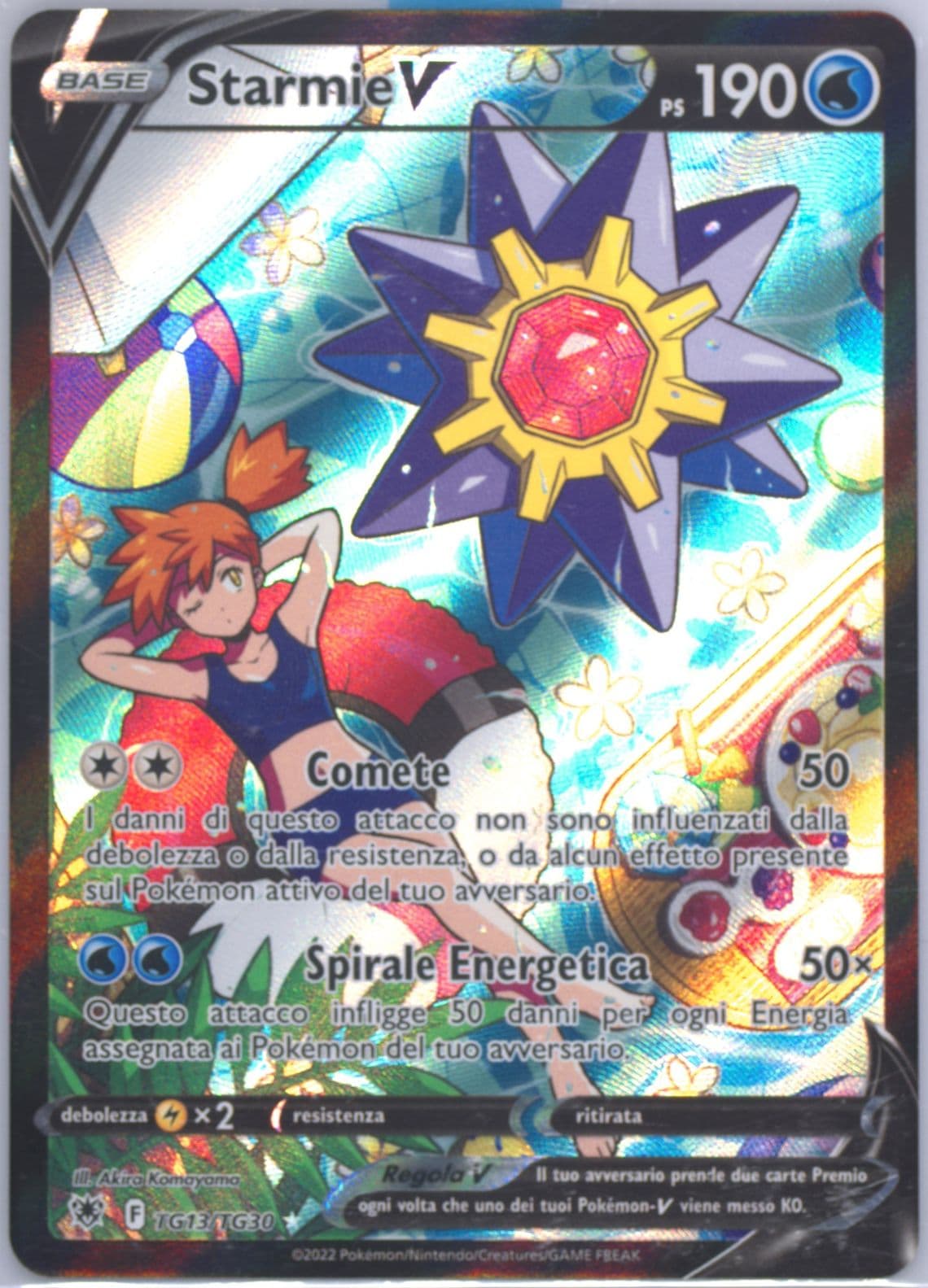 Full Art/Starmie V Italian (TG13) 2022 Pokemon Sword & Shield Astral Radiance
