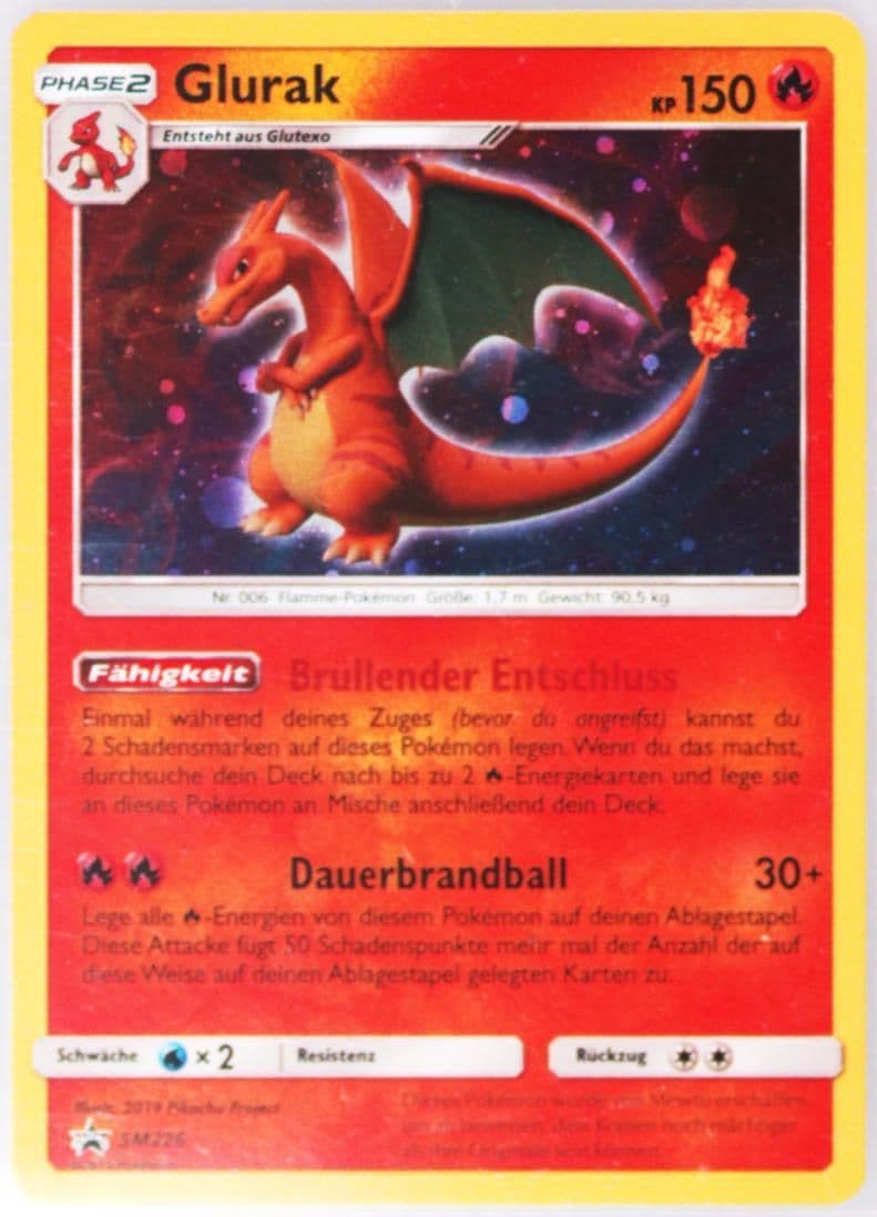 Glurak-Holo Fall 2019 Collector Chest-German (SM226) 2019 Pokemon SM Black Star Promo