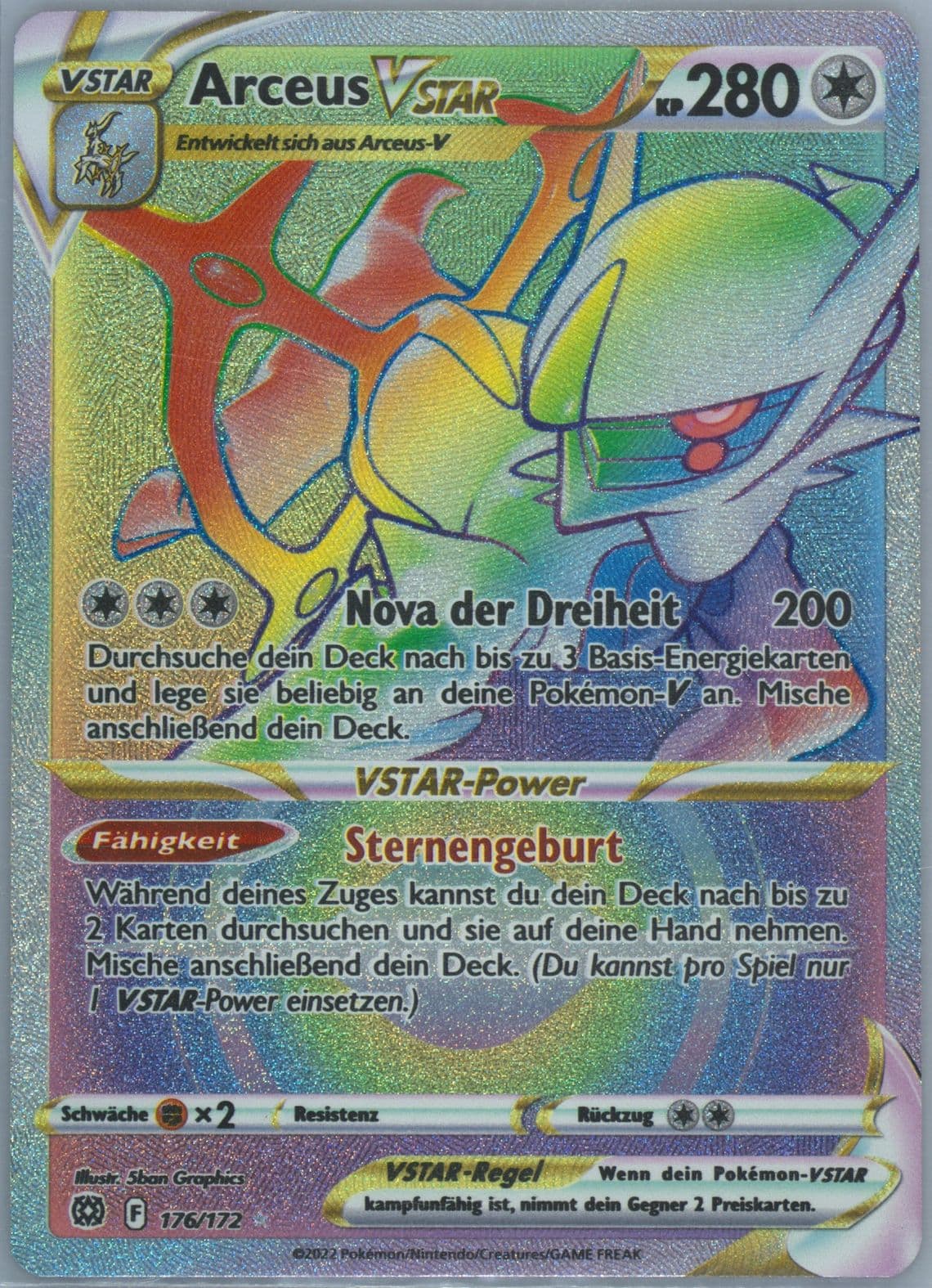 Full Art/Arceus Vstar German-Secret (176) 2022 Pokemon Sword & Shield Brilliant Stars