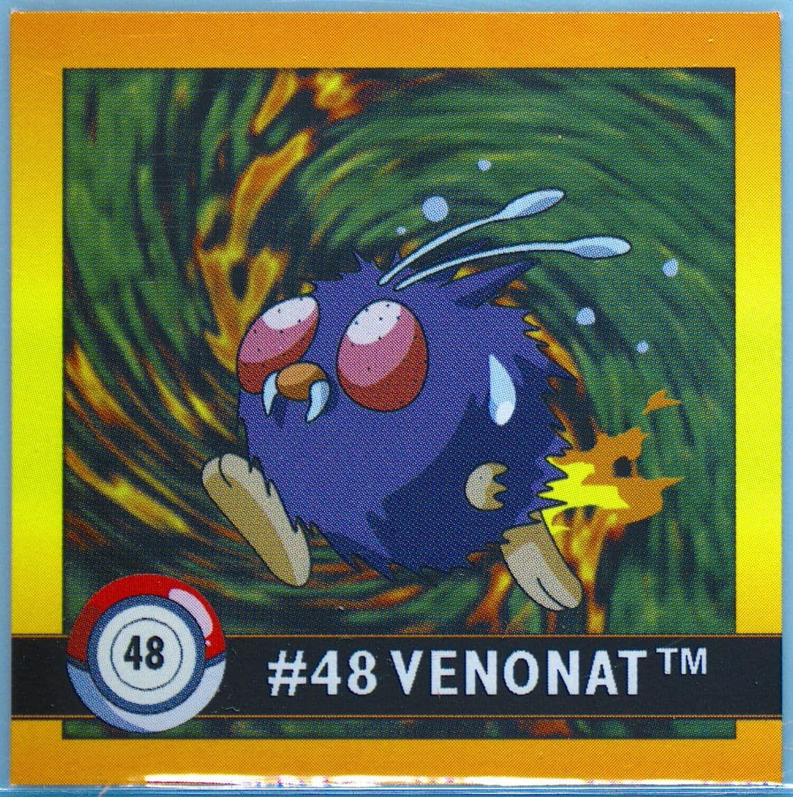 Venonat (48) 1999 Pokemon Stickers Series 1
