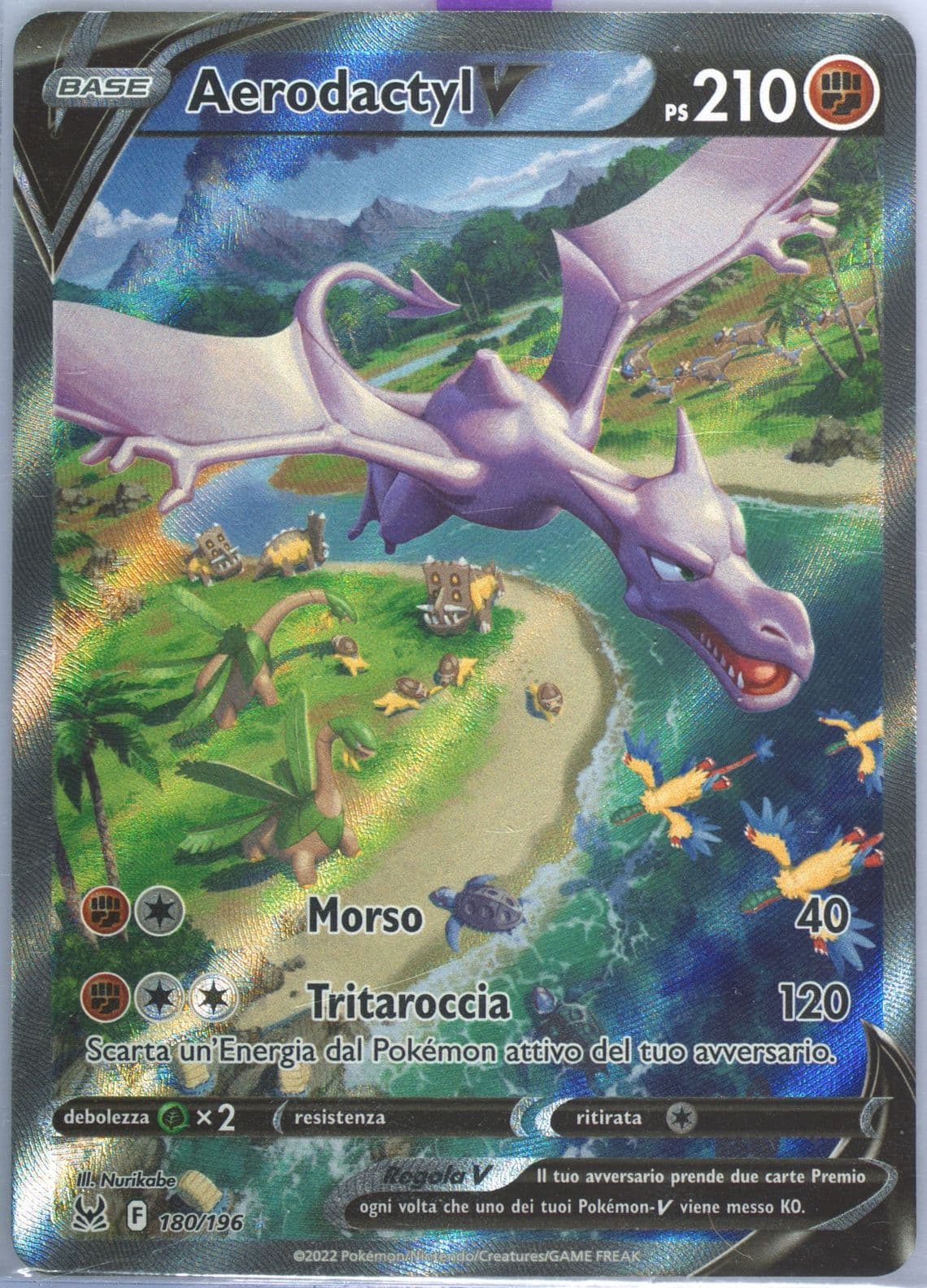 Full Art/Aerodactyl V Italian (180) 2022 Pokemon Sword & Shield Lost Origin