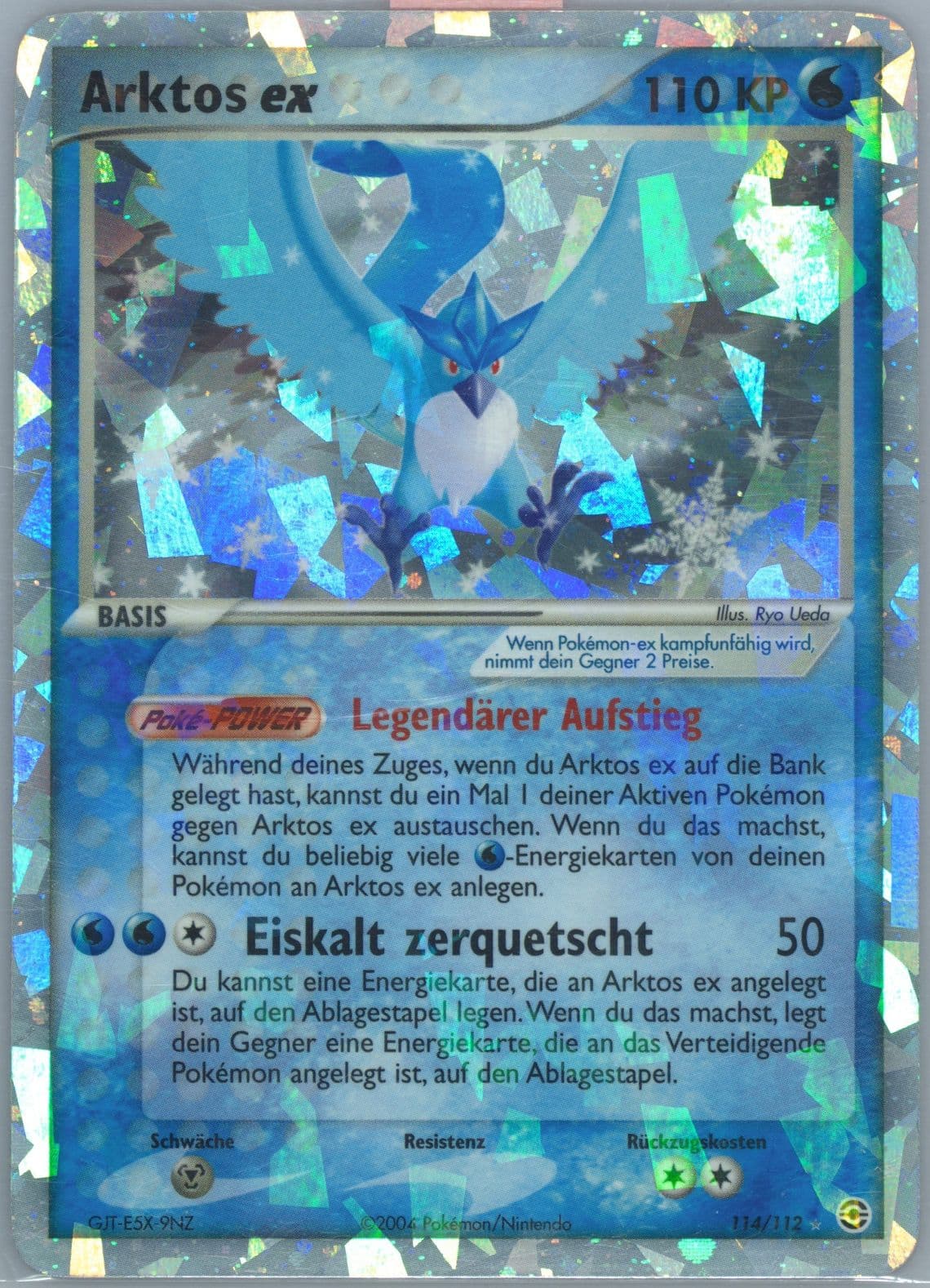 Arktos EX-Holo German (114) 2004 Pokemon EX Fire Red & Leaf Green