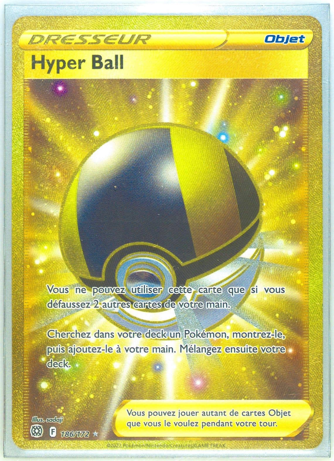 Full Art/Hyper Ball French-Secret (186) 2022 Pokemon Sword & Shield Brilliant Stars