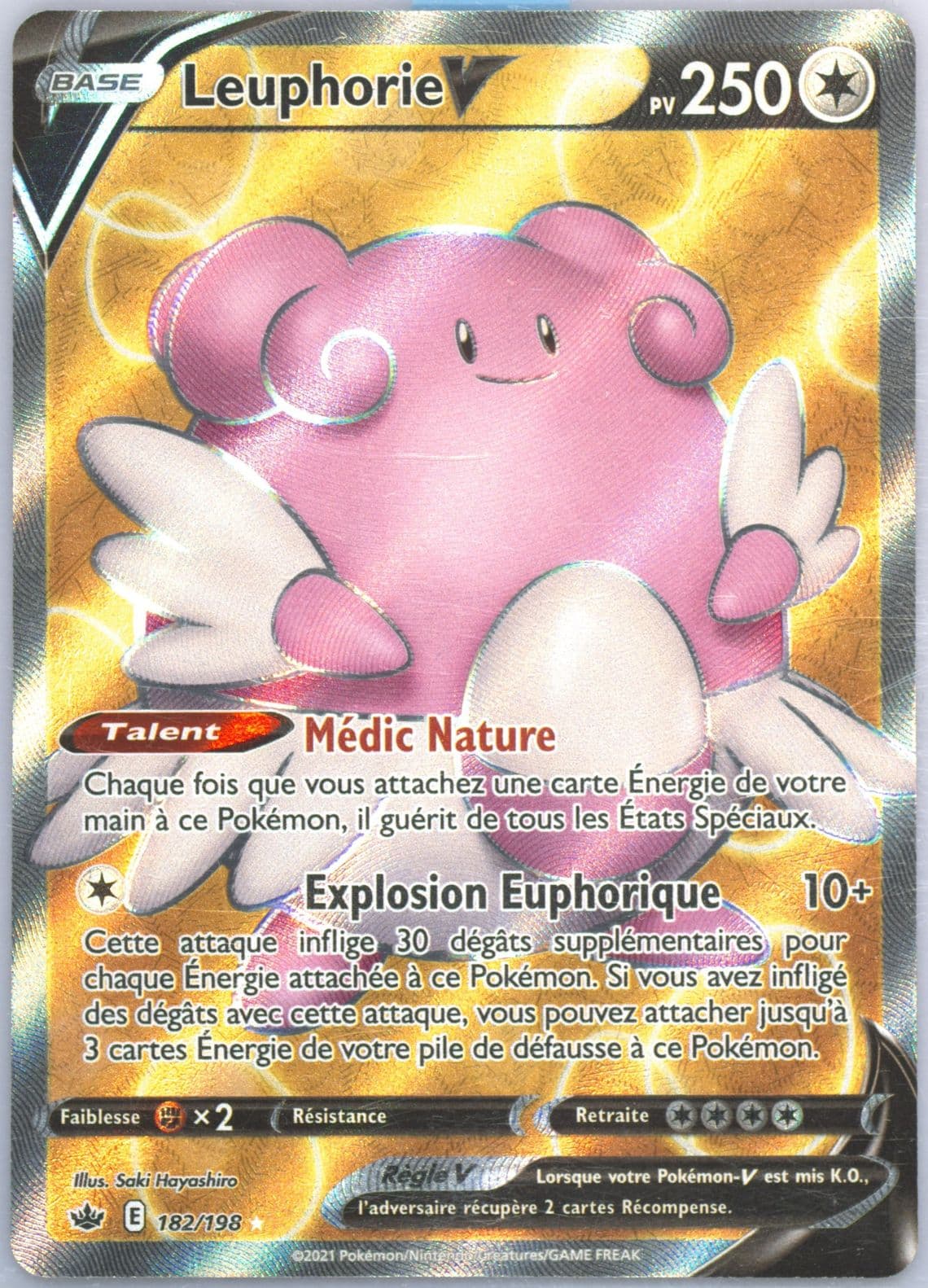 Full Art/Leuphorie V French (182) 2021 Pokemon Sword & Shield Chilling Reign
