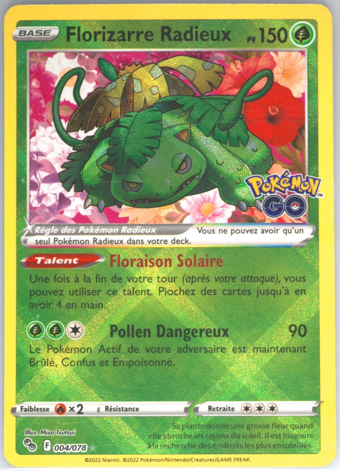 Florizarre Radieux French (004) 2022 Pokemon Go