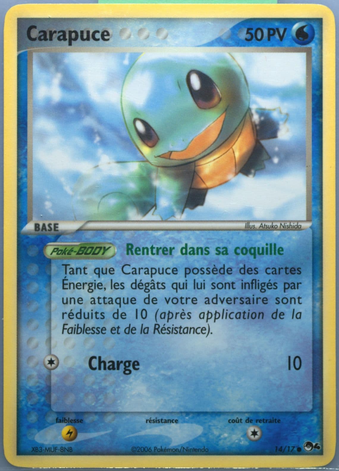 Carapuce French (14) 2006 Pokemon Pop Series 4