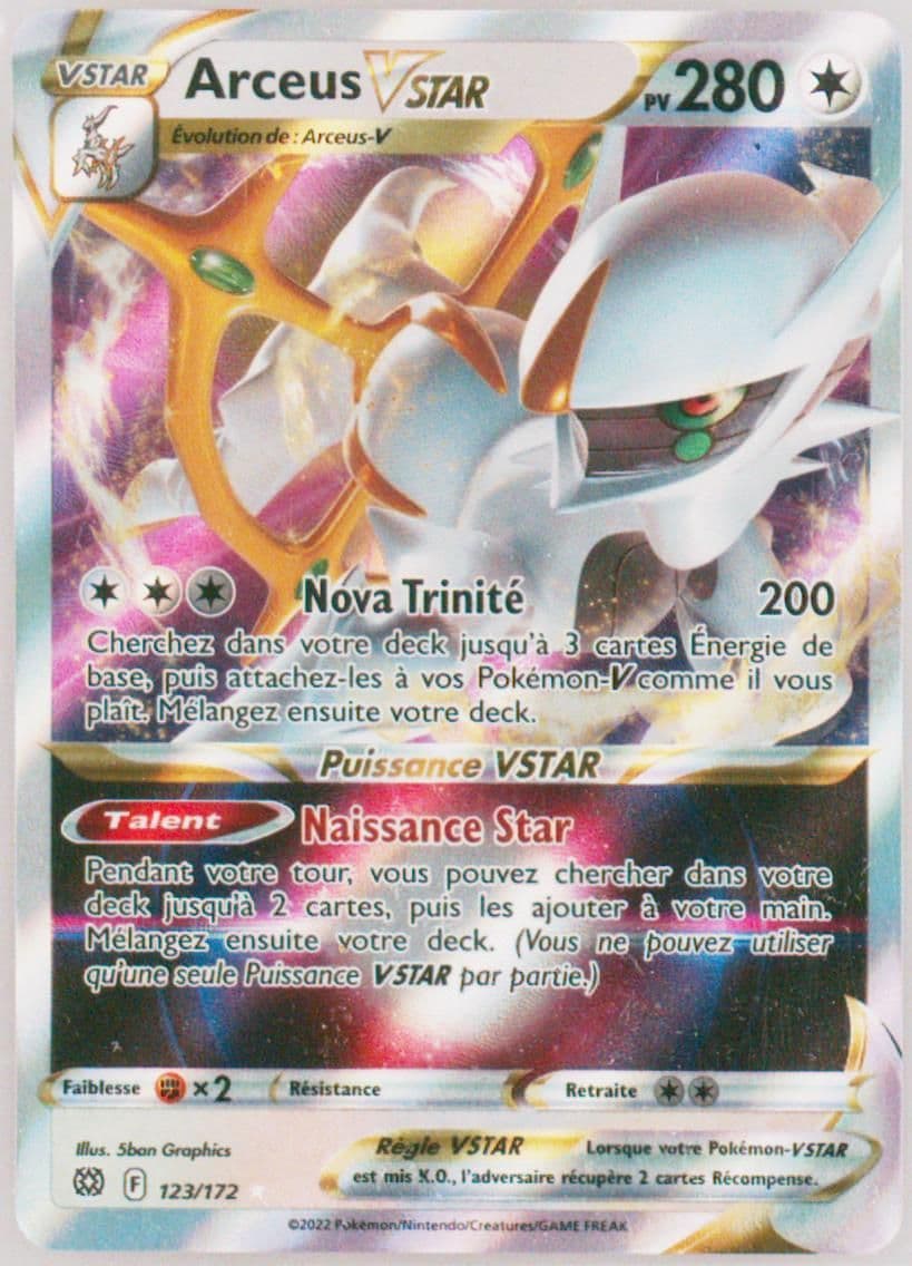 Arceus Vstar French (123) 2022 Pokemon Sword & Shield Brilliant Stars