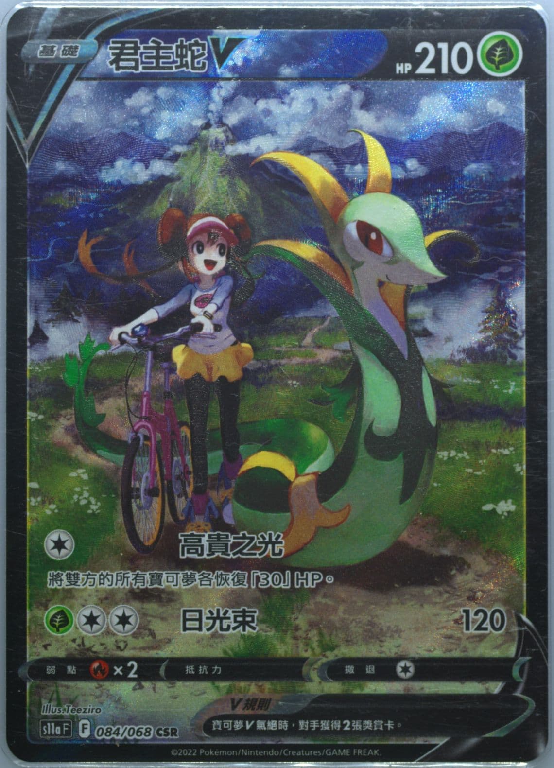 Full Art/Serperior V (084) 2022 Pokemon Chinese Sword & Shield Incandescent Arcana