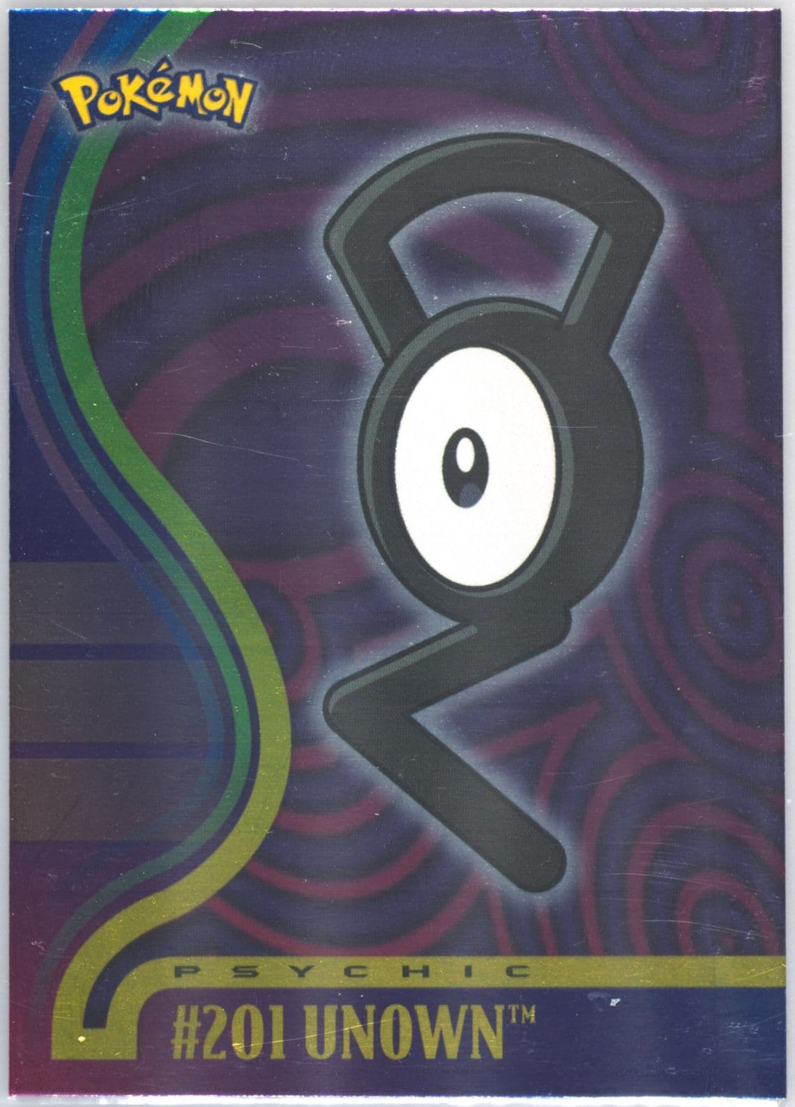 Unown Foil (201) 2001 Topps Pokemon Johto League Champions