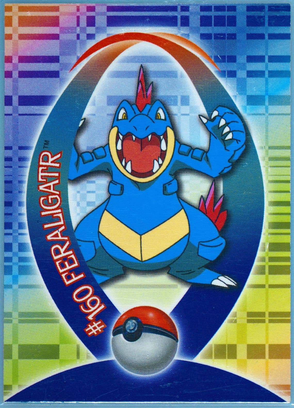 Feraligatr (9) 2001 Topps Pokemon Johto Series 1 Sticker Cards