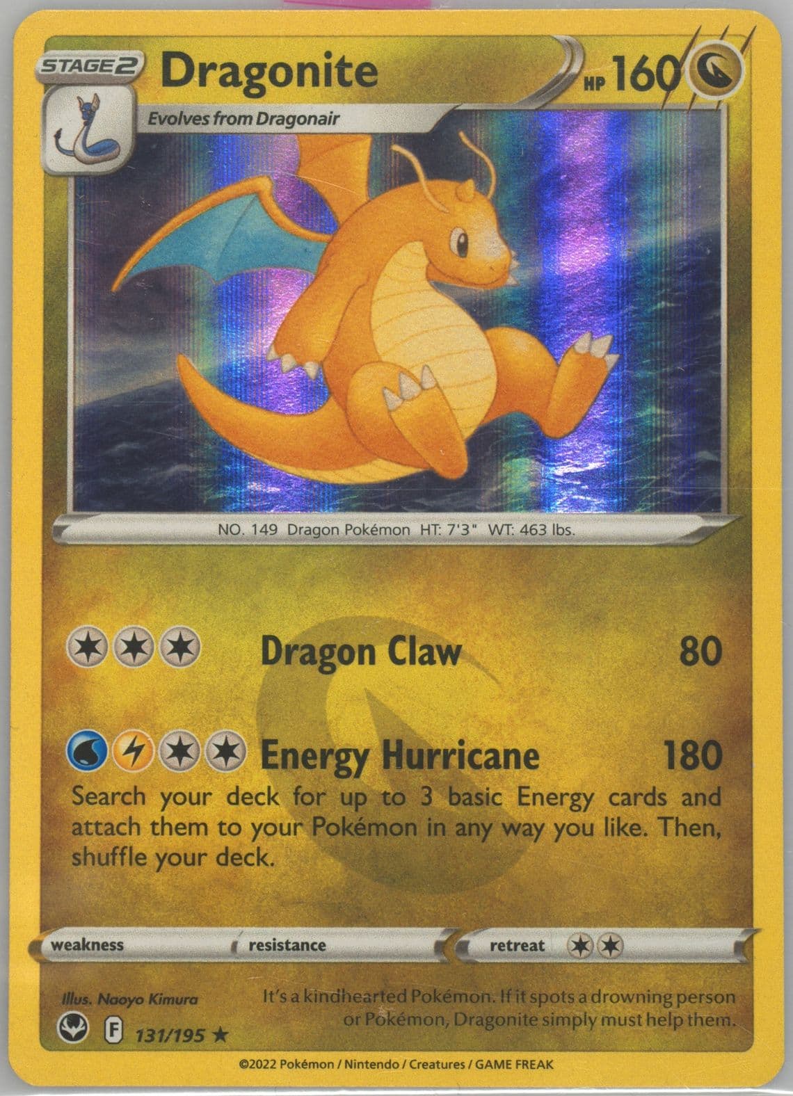 Dragonite-Holo (131) 2022 Pokemon Sword & Shield Silver Tempest