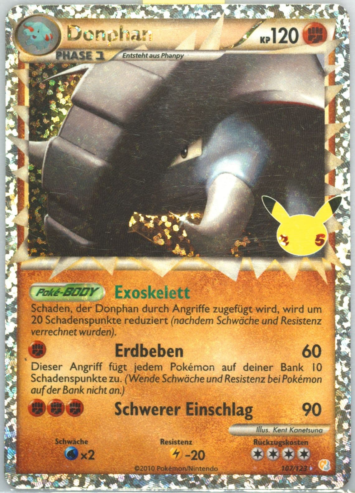Donphan-Holo German (107) 2021 Pokemon Celebrations Classic Collection