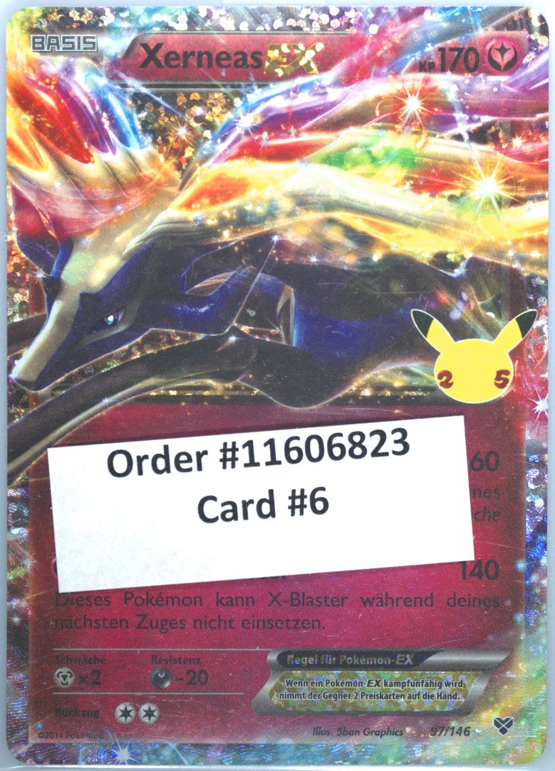 Xerneas EX German (97) 2021 Pokemon Celebrations Classic Collection