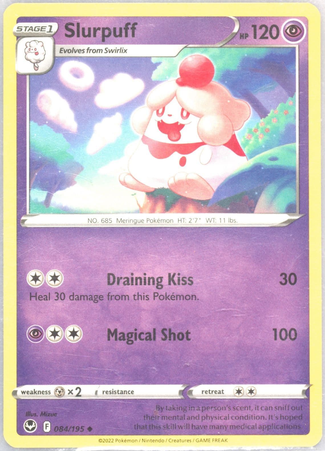 Slurpuff (084) 2022 Pokemon Sword & Shield Silver Tempest